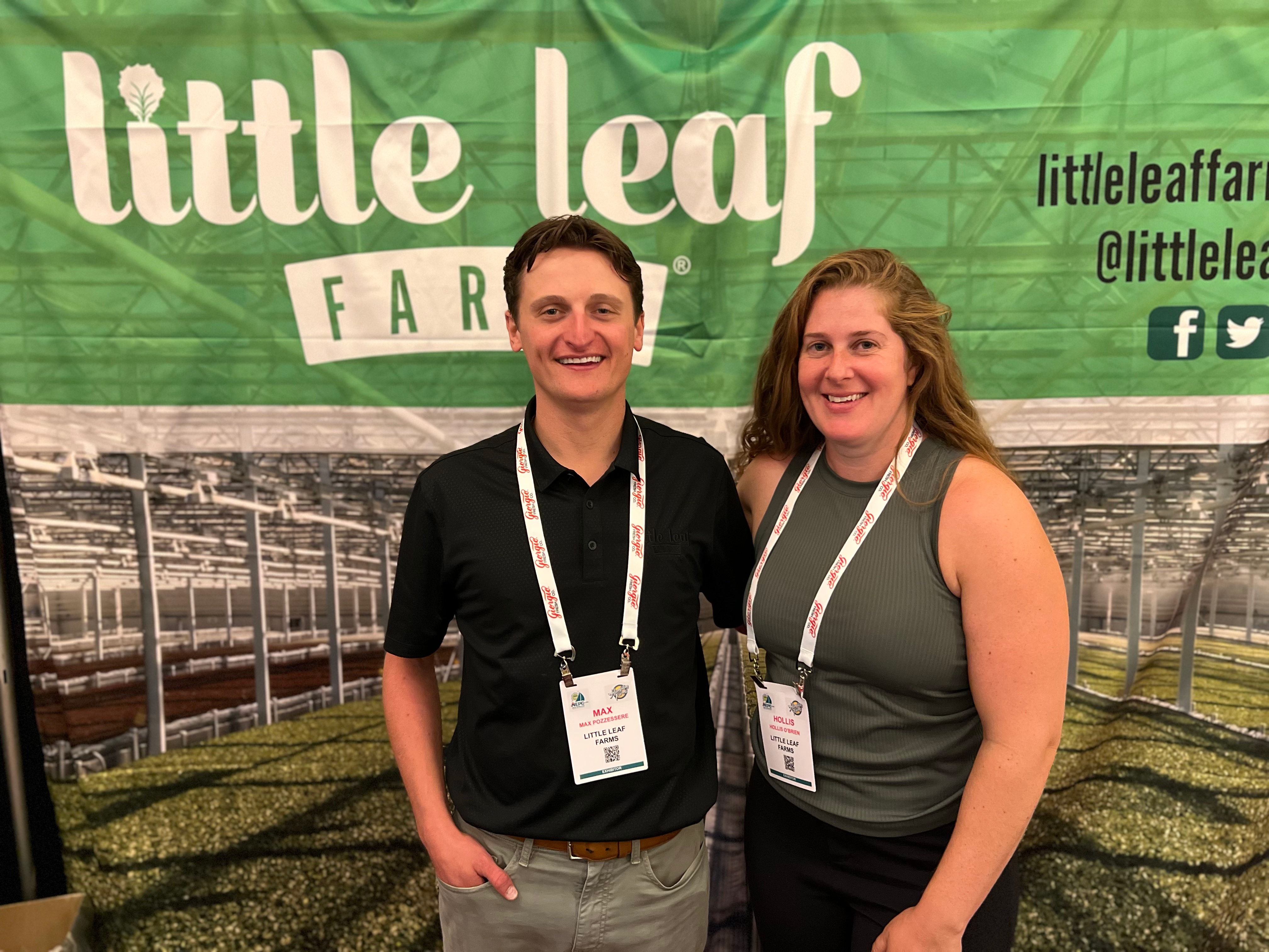 Max Pozzessere and Hollis O’Brien of Little Leaf Farms.