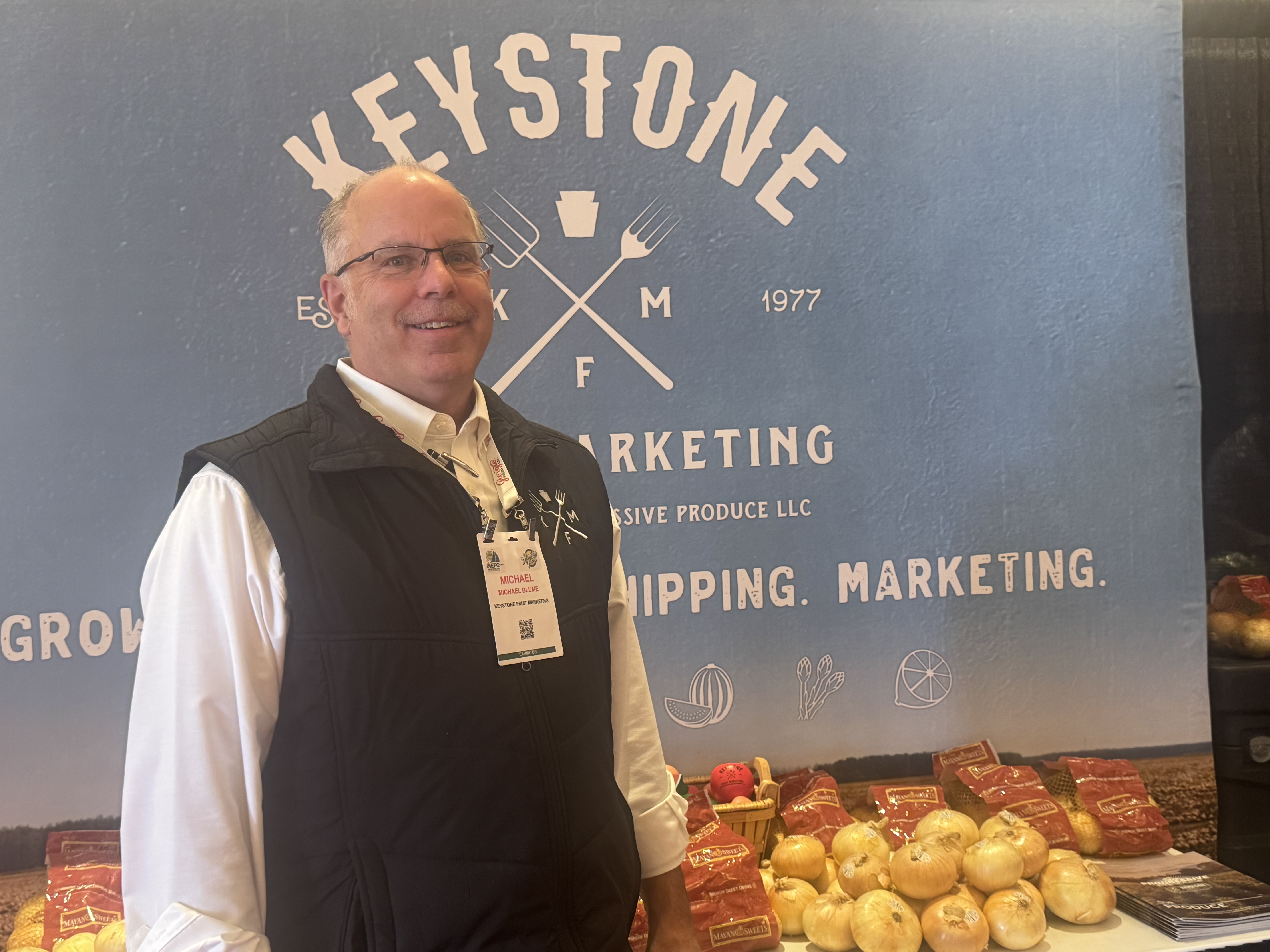 Michael Blume of Keystone Fruit Marketing.