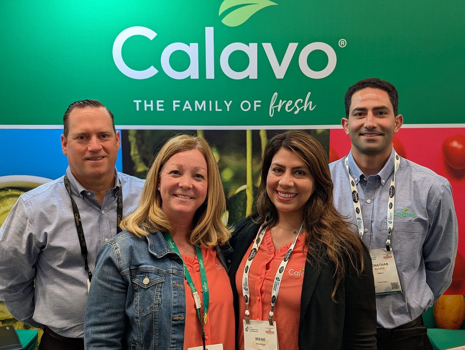 Peter Shore, Melissa Brucker, Irene Amezaga and Jonathan Barbarine of Calavo.
