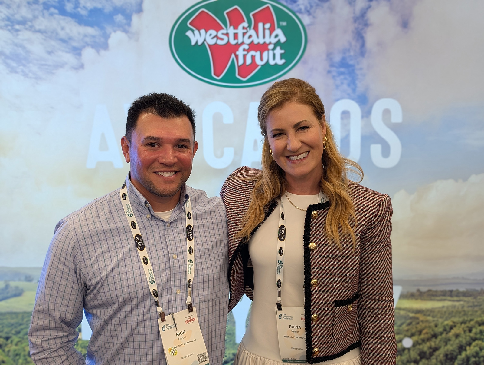 Nick Garcia and Raina Nelson of Westfalia Fruit.