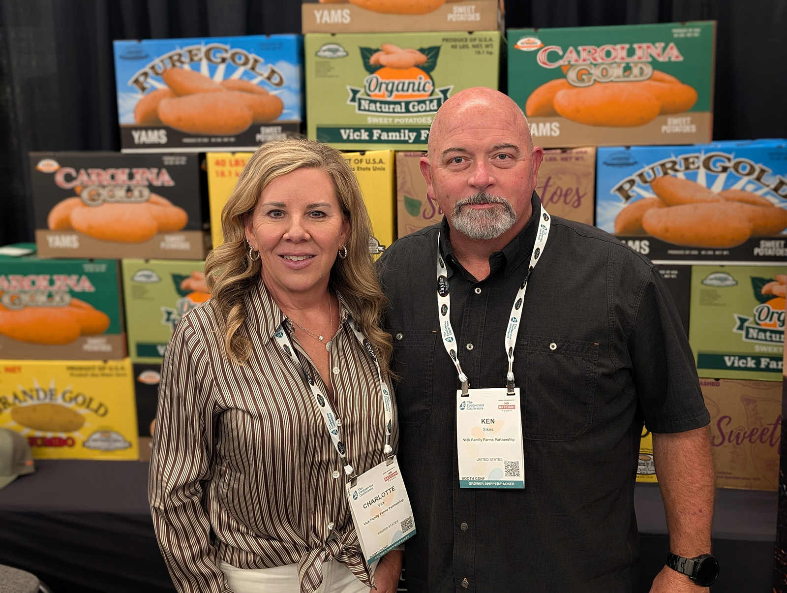 Charlotte Vick and Ken Sikes of Vick Family Farms.
