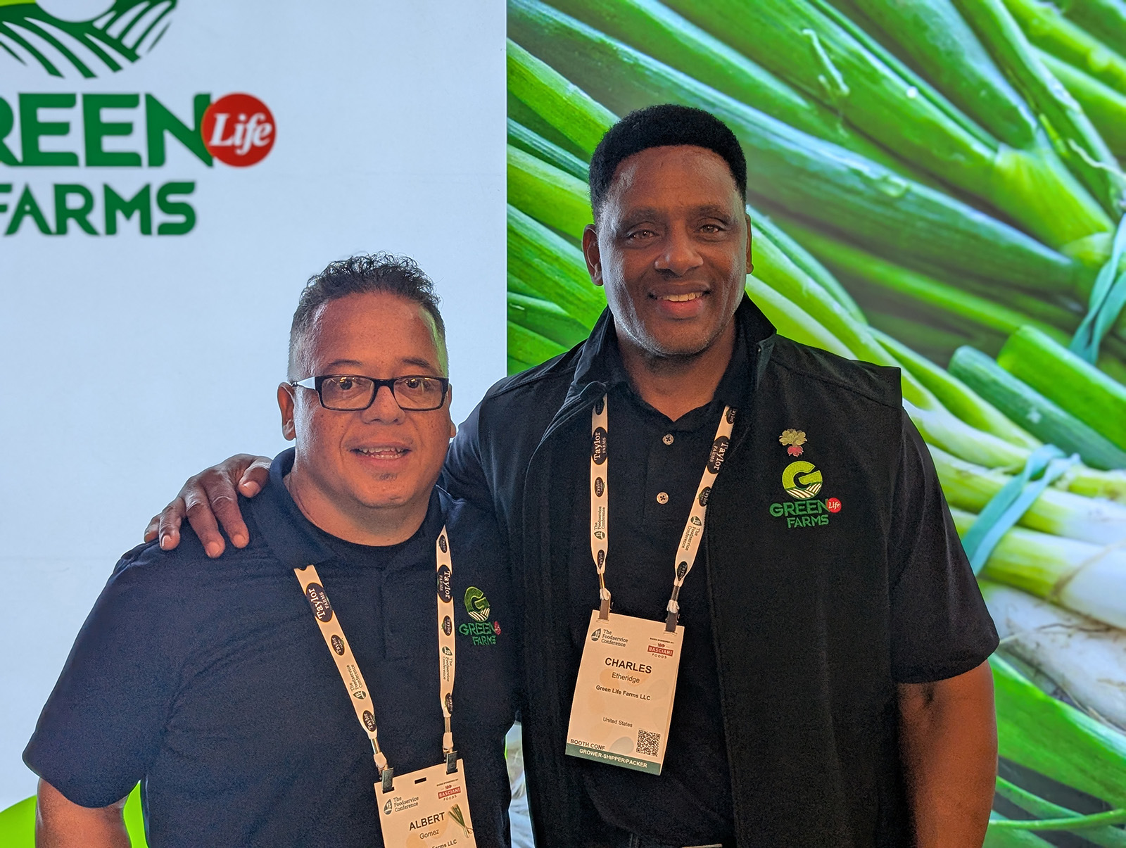 Albert Gomez and Charles Etheridge of Green Life Farms.