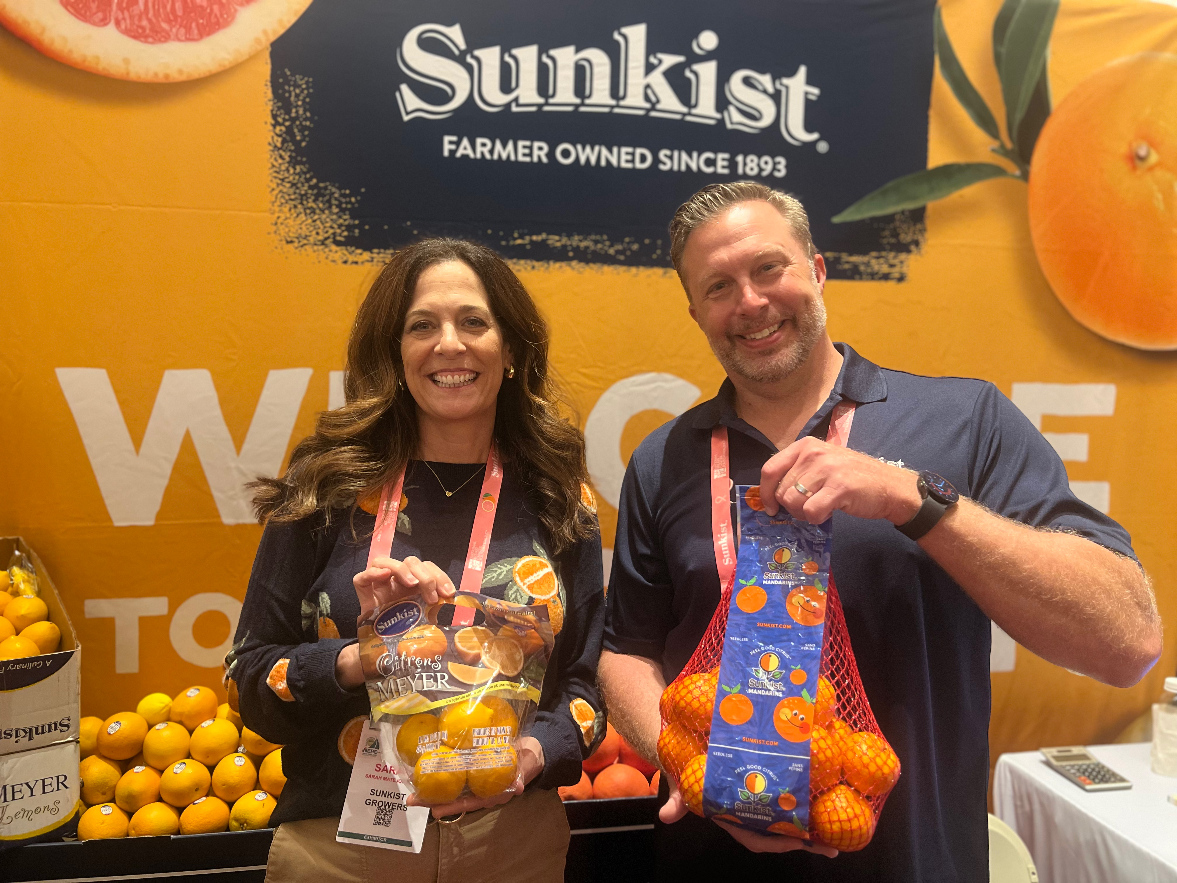 Sarah Matejowsky and Travis Boyle of Sunkist.