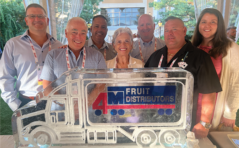 The team from 4M Fruit Distributors, which sponsored the NEPC Expo opening reception.