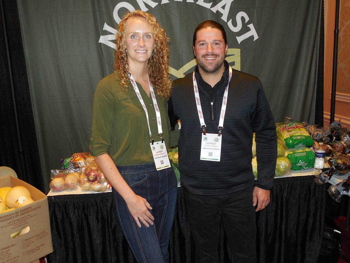 Lauren Morkasky and Joffrey Parent of Northeast Growers.