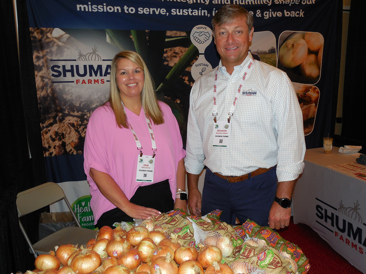 Erin Waters and Brandon Parker of Shuman Farms.