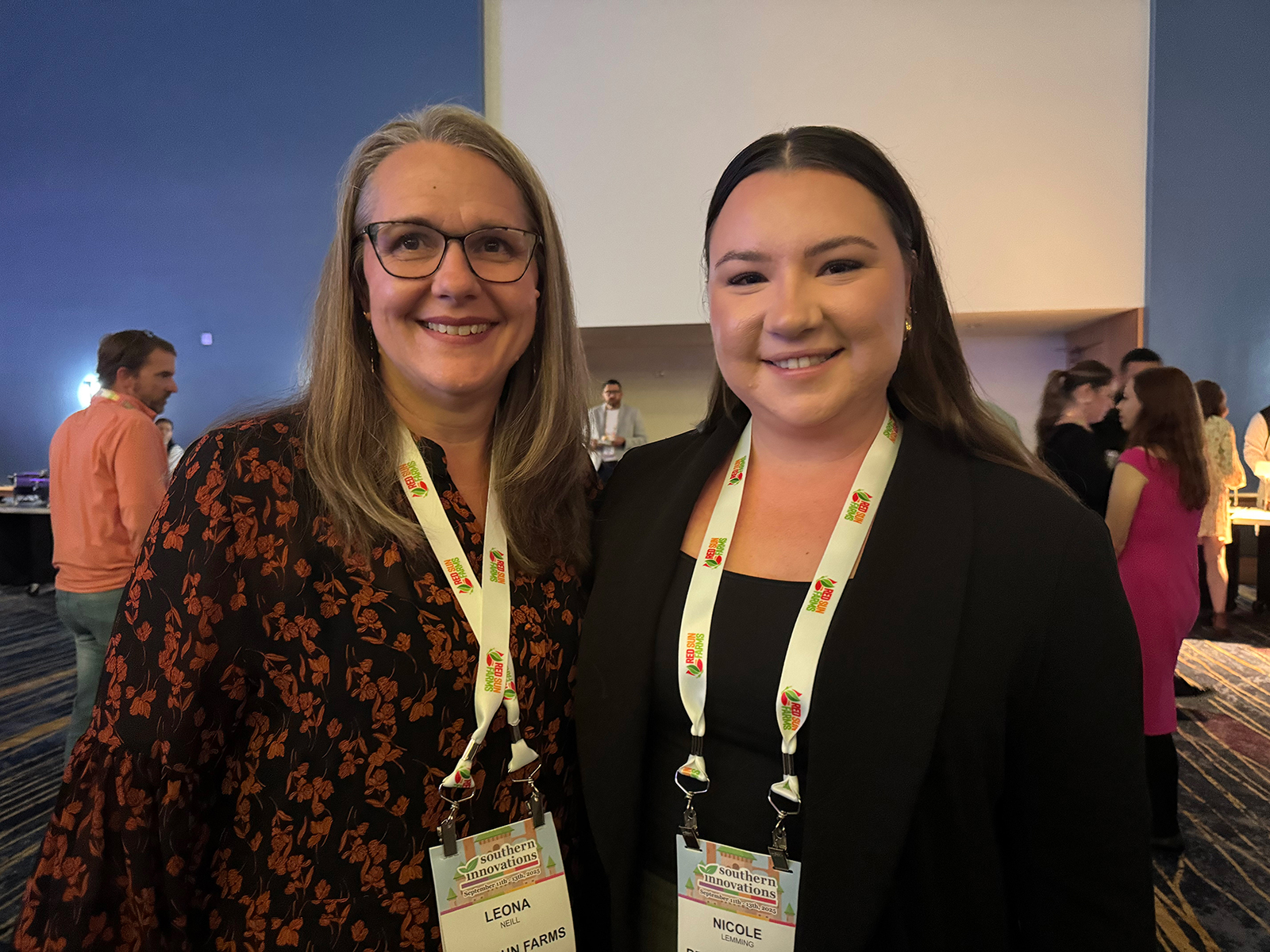 Leona  Neill and Nicole Lemming of Red Sun Farms.