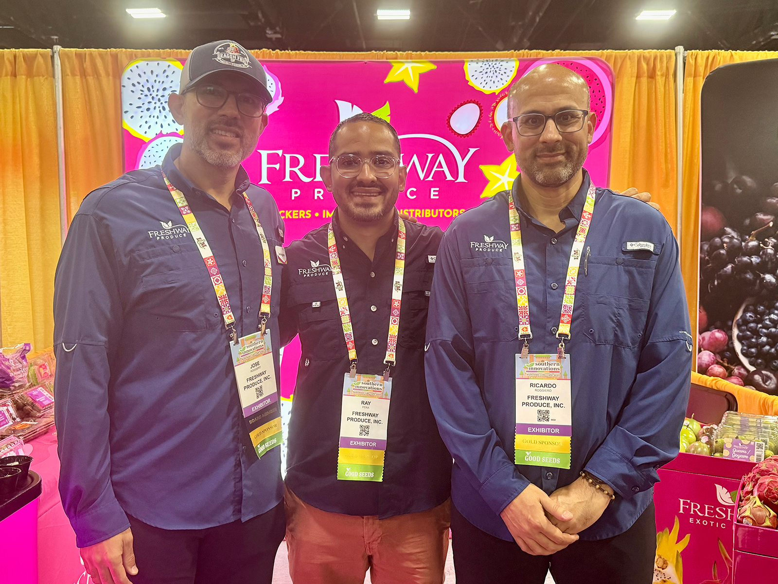 Jose Roggiero, Ray Pena and Ricardo Roggiero of Freshway Produce Inc.