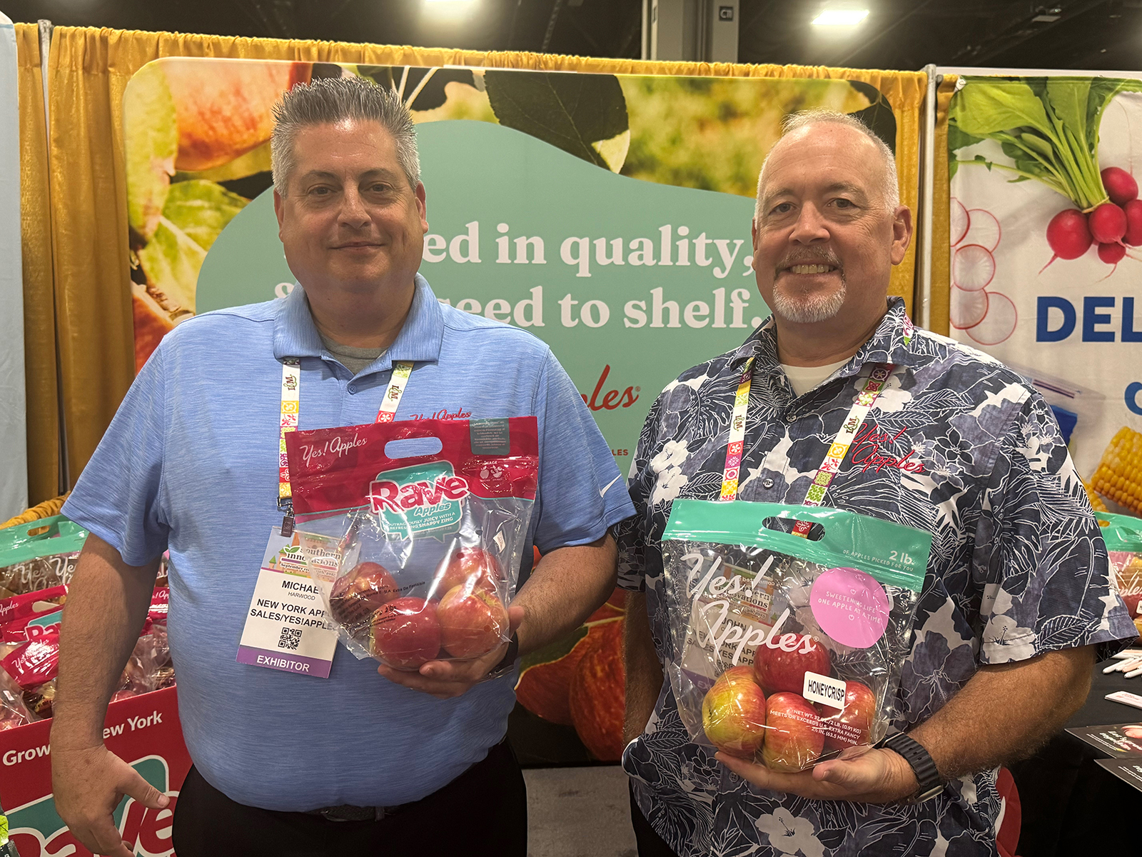 Michael Harwood and John Cushing of New York Apple Sales/Yes Apples. 