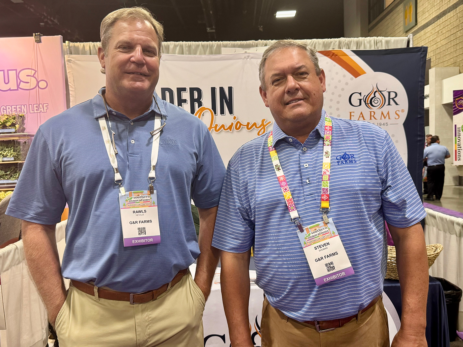 Rawls Neville and Steven Shuman of G&R Farms.