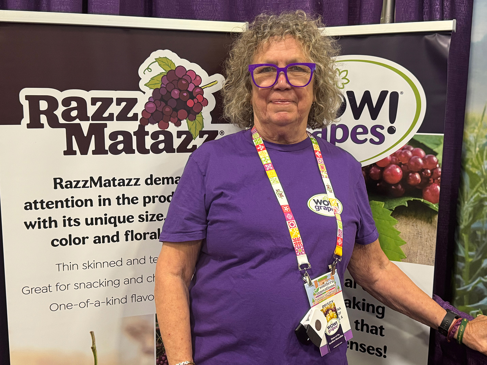 Peggy Bloodworth of Wow Grapes.