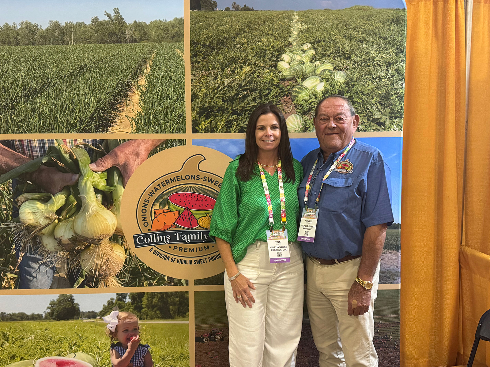 Tina and Ronald Collins of Vidalia Sweet Produce.