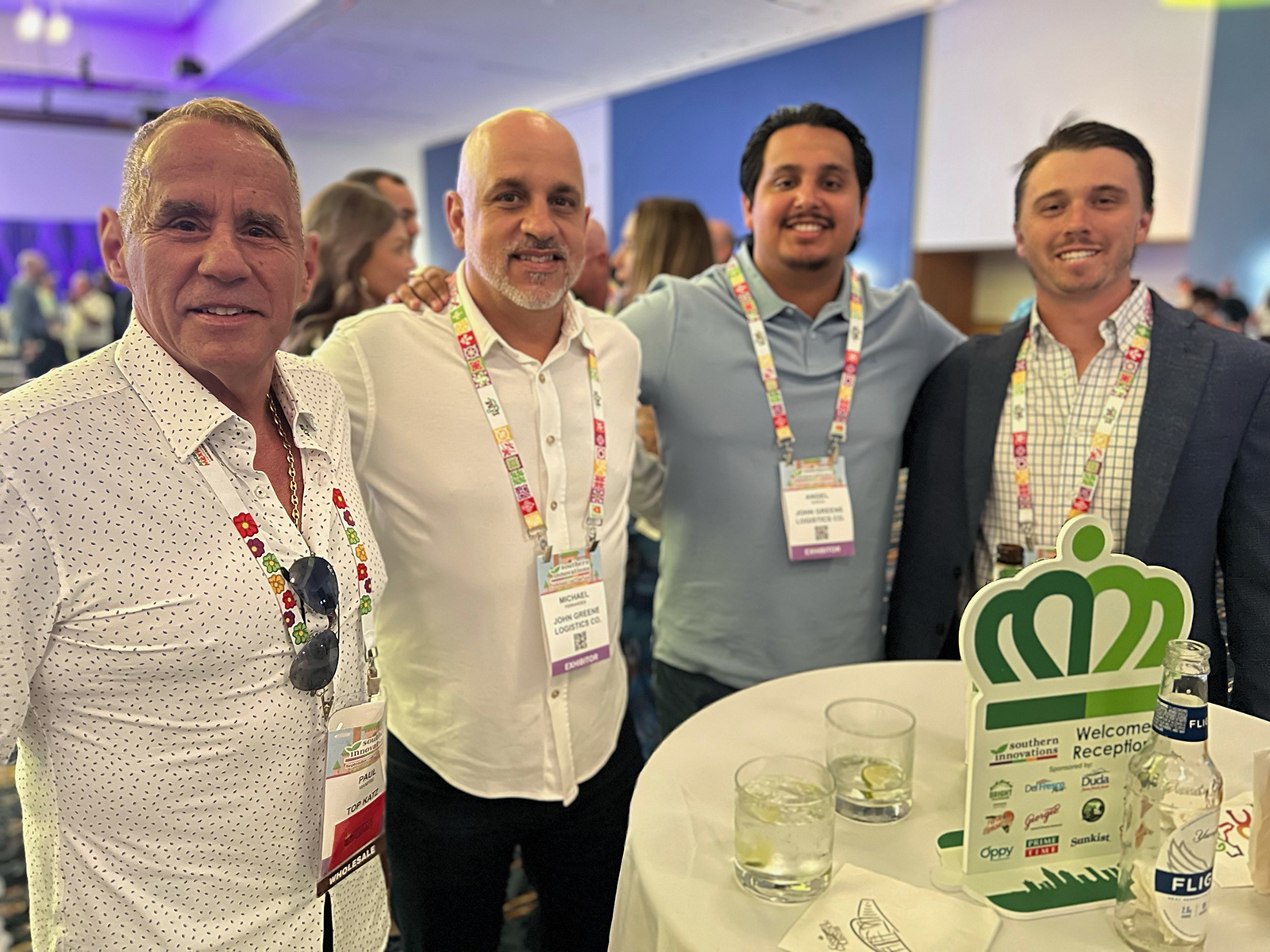 Paul Manfre of Top Katz, Michael Fernandes and Angel Garcia of John Greene Logistics, and Sam Way of Genuine Georgia.