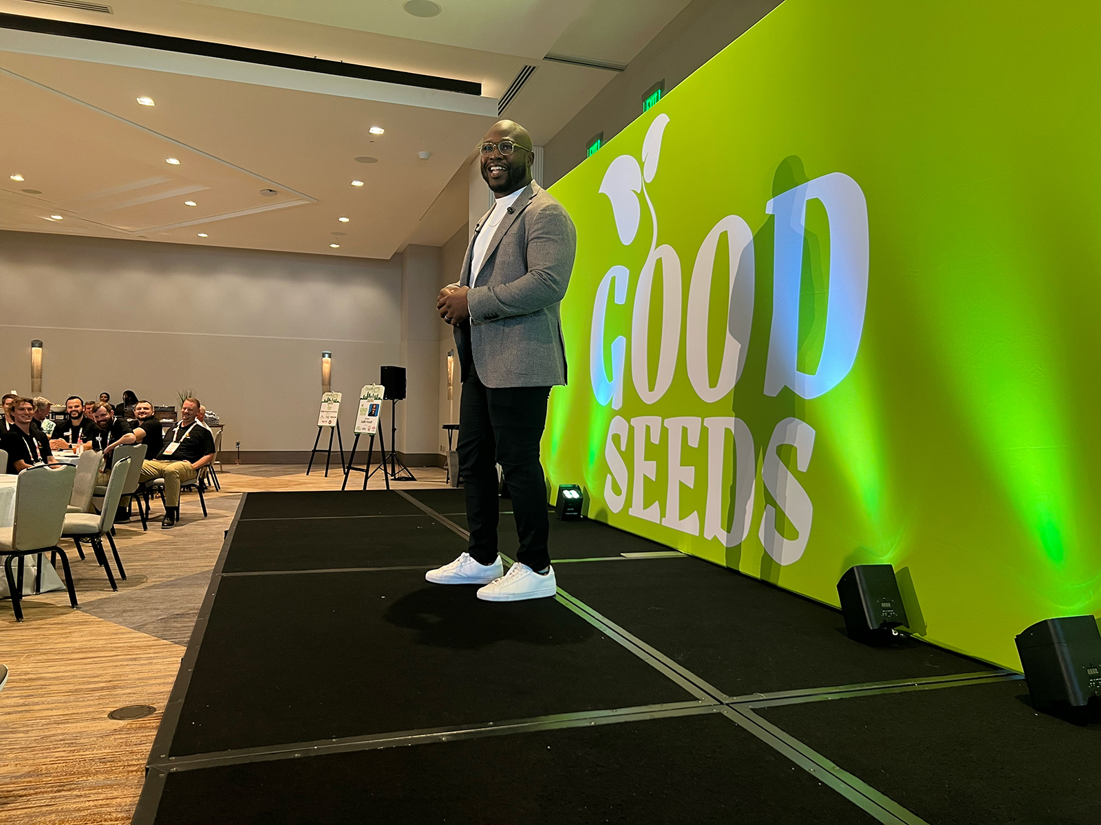 MENtor keynote speaker Justin Forsett spoke about the challenges he faced while growing up and pursuing his goal to play in the National Football League.