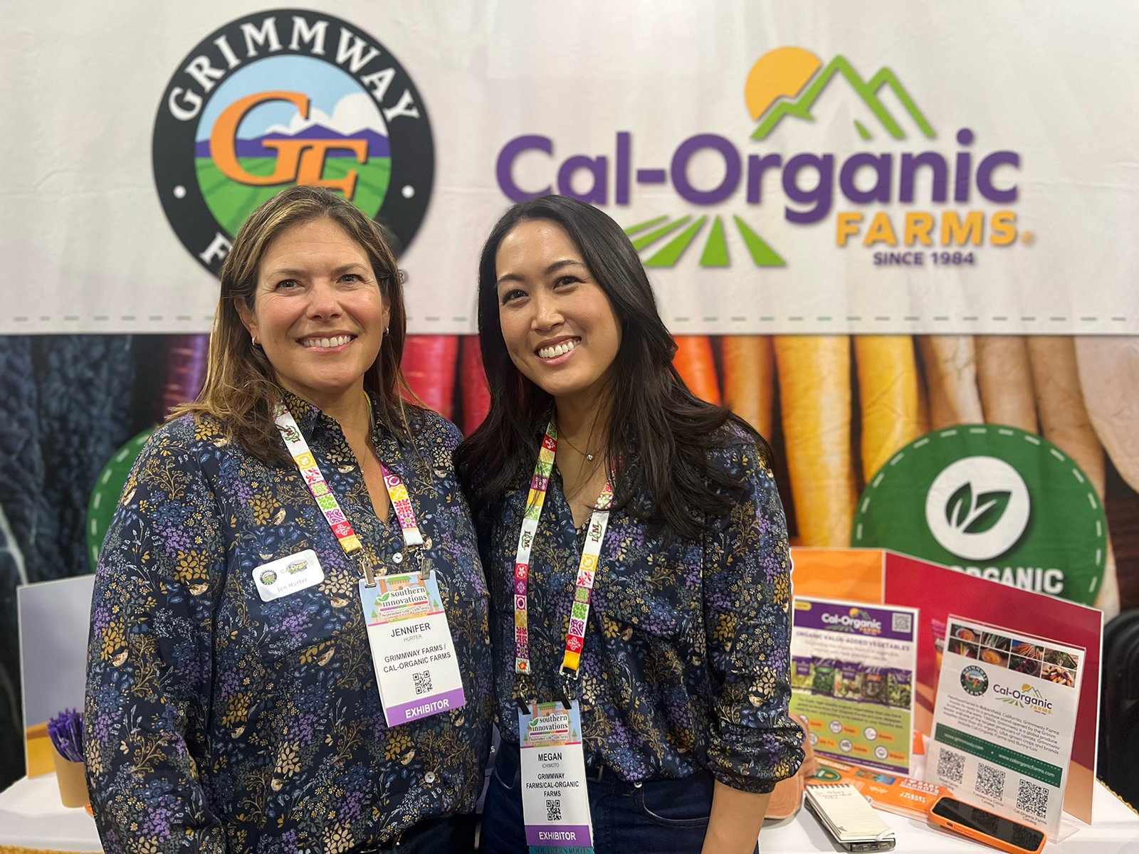 Jen Hurter and Megan Ichimoto of Grimmway Farms/Cal-O Farms.