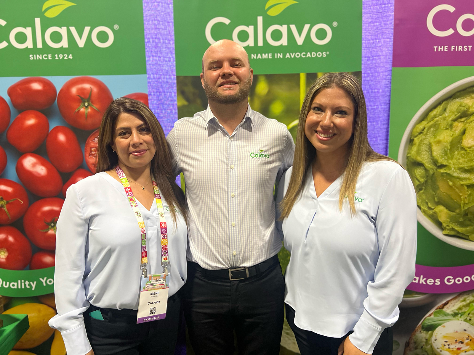Irene Amezaga, Eric Eason and Anna Kirsch of Calavo.
