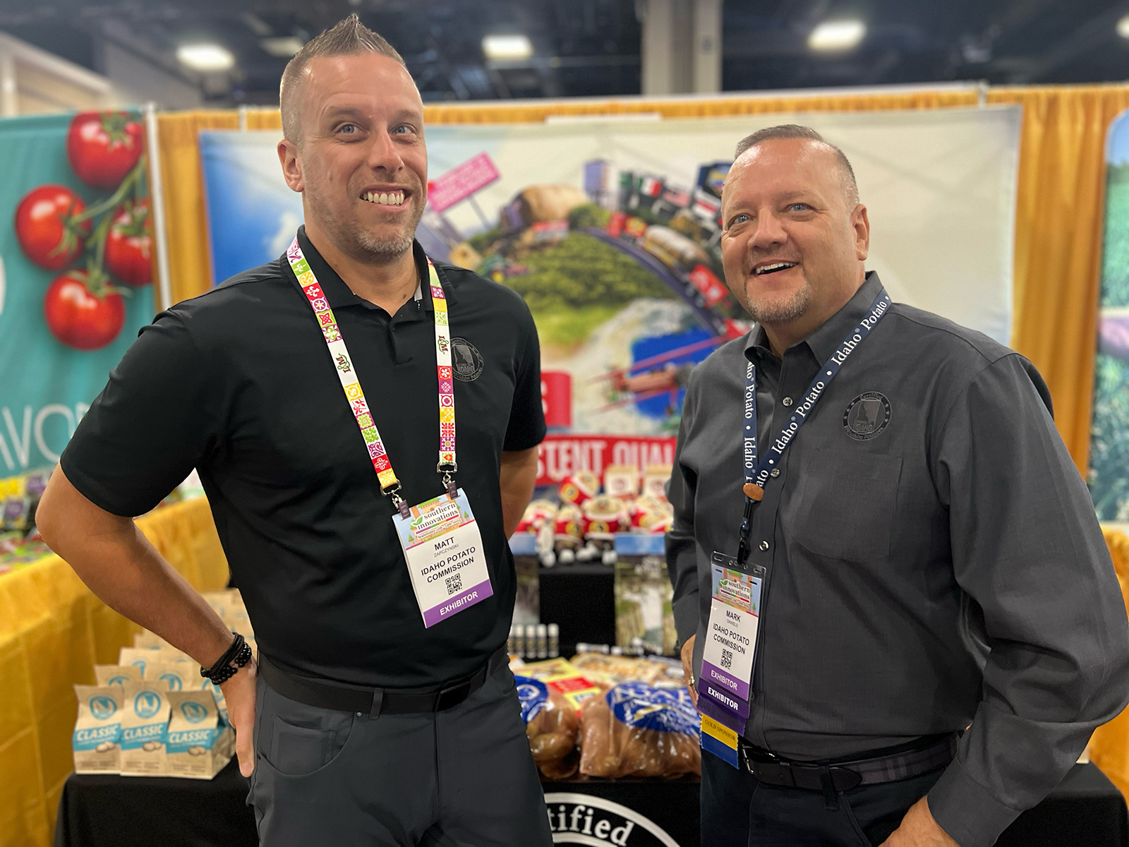 Matt Zapczynski and Mark Daniels of the Idaho Potato Commission.