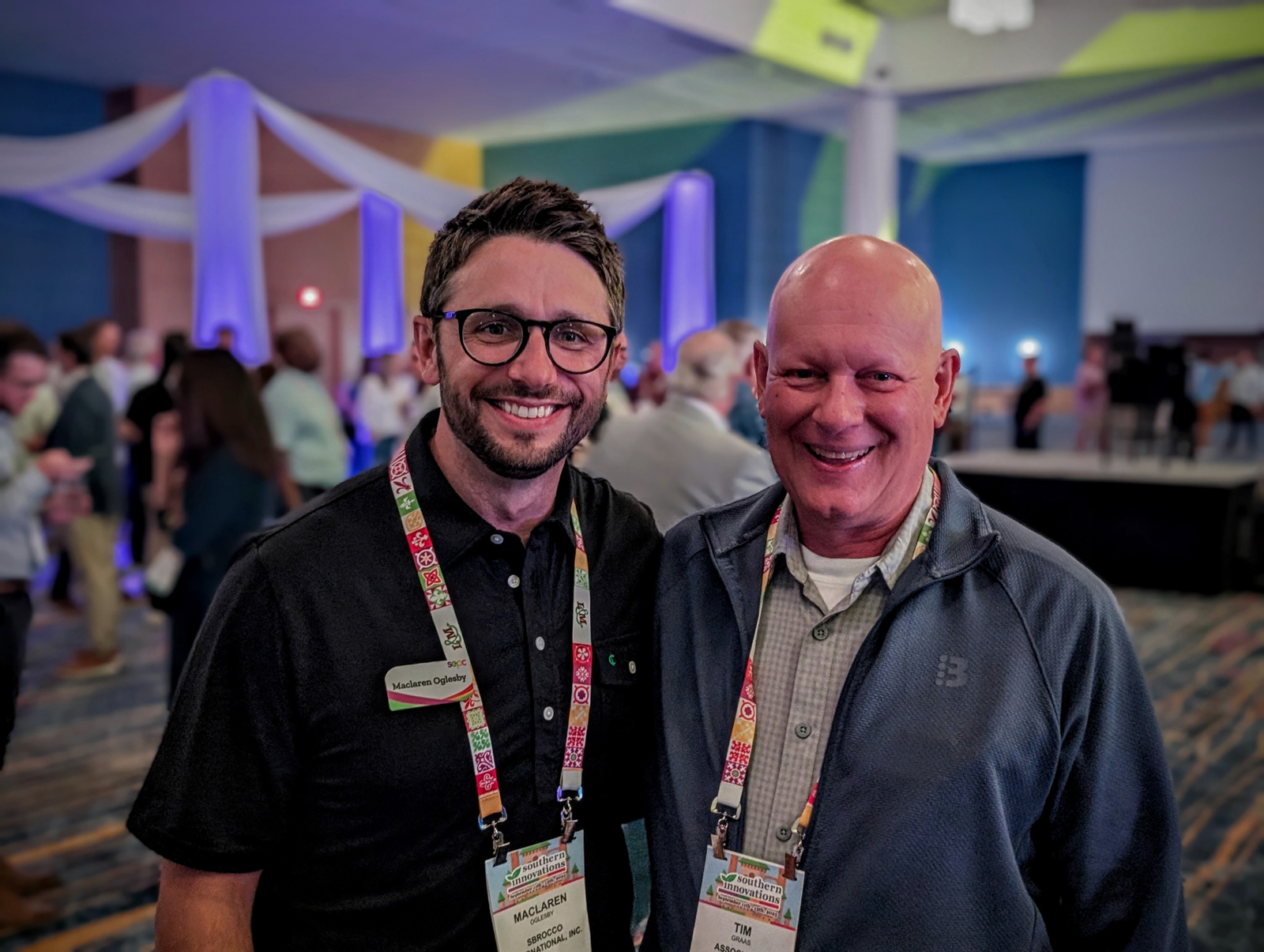 Maclaren Oglesby of Sbrocco International and Tim Graas of Associated Wholesale Grocers.