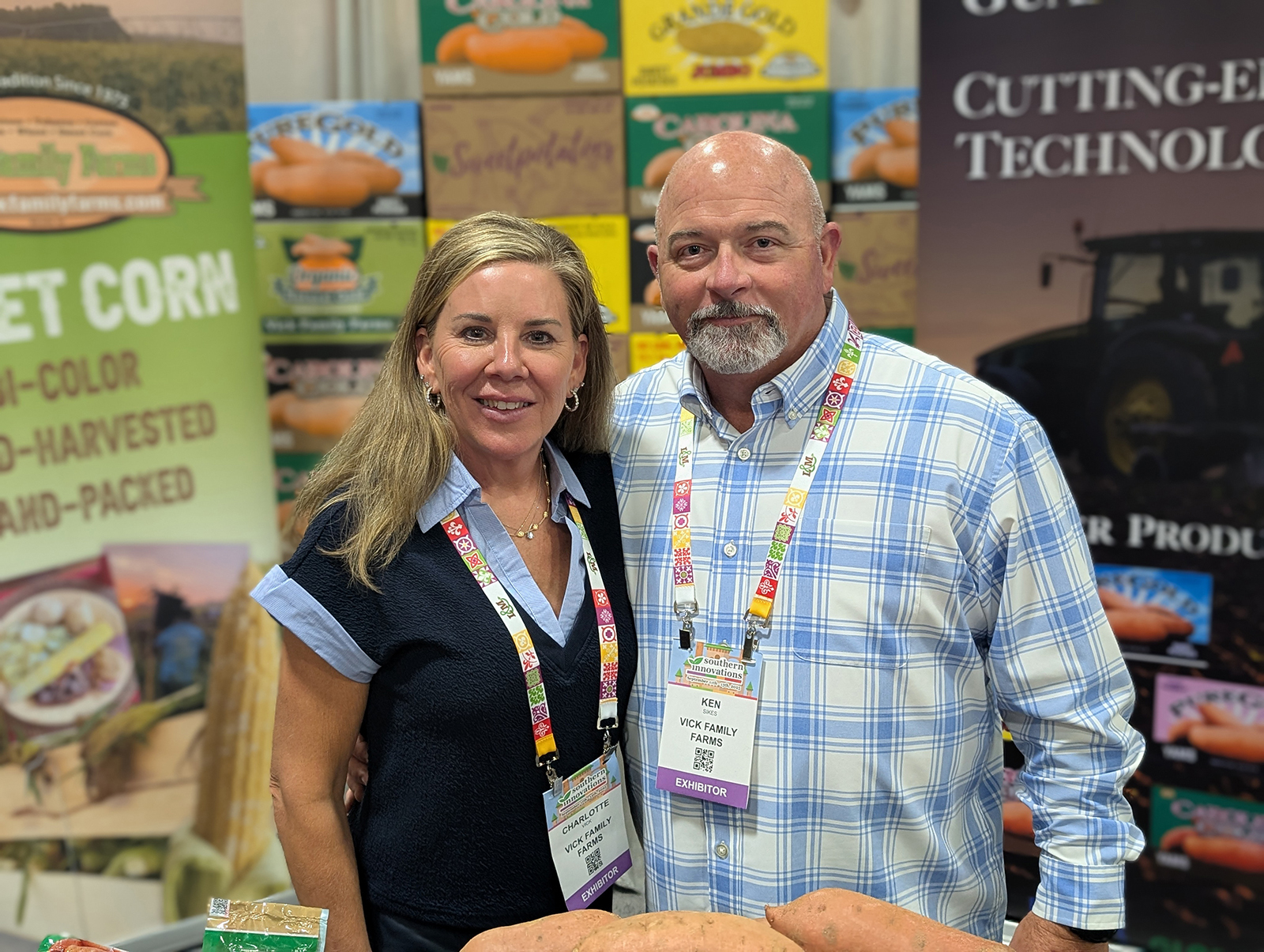 Charlotte Vick and Ken Sikea of Vick Family Farms.