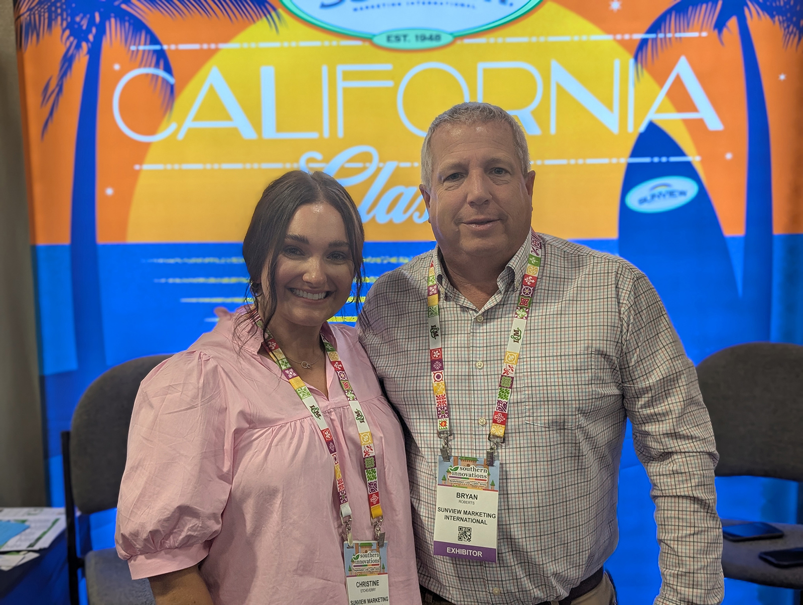 Christine Etcheverry and Bryan Roberts of Sunview Marketing International.
