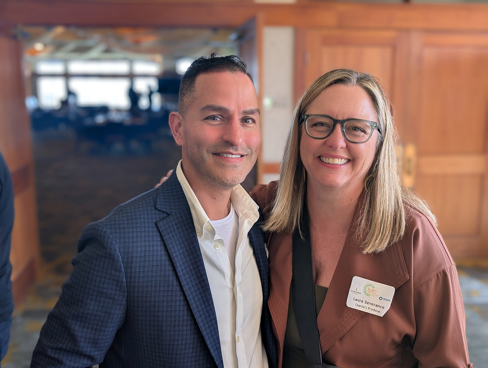 Omar De Los Santos of Oppy and Laura Severance of Charlie’s Produce.