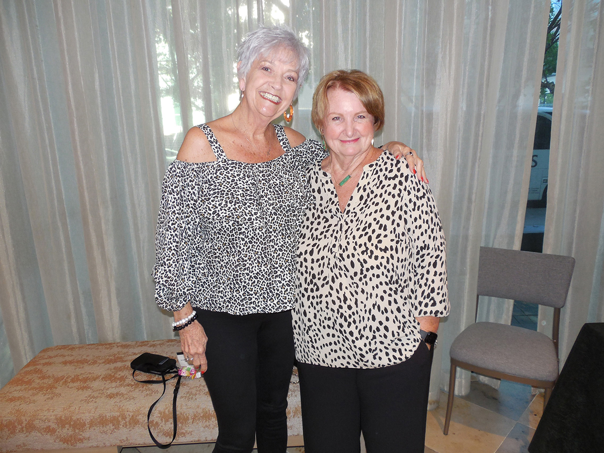 Faye Westfall of the Southeast Produce Council with Barbara Sayles, retired from the Society of St. Andrew.