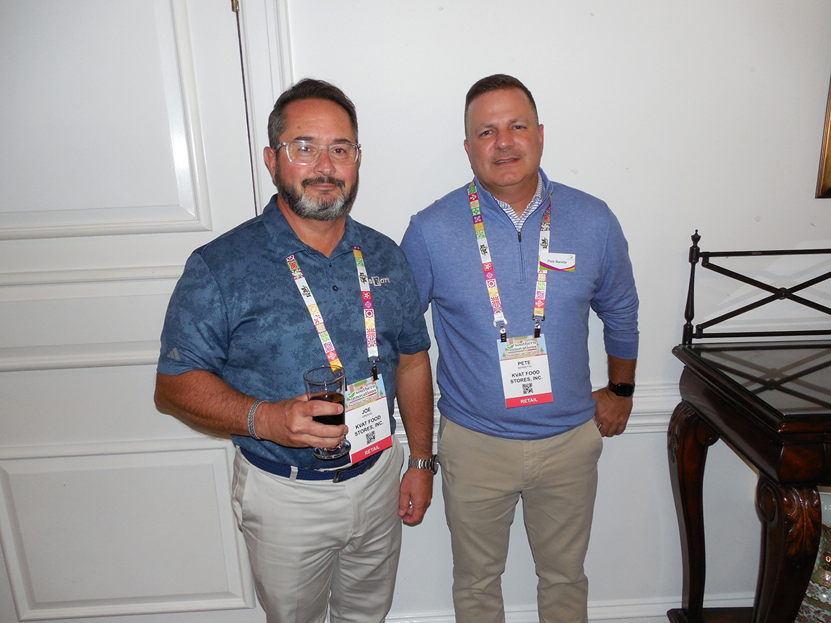Joe Greene and Pete Barretta of KVAT Food Stores Inc.