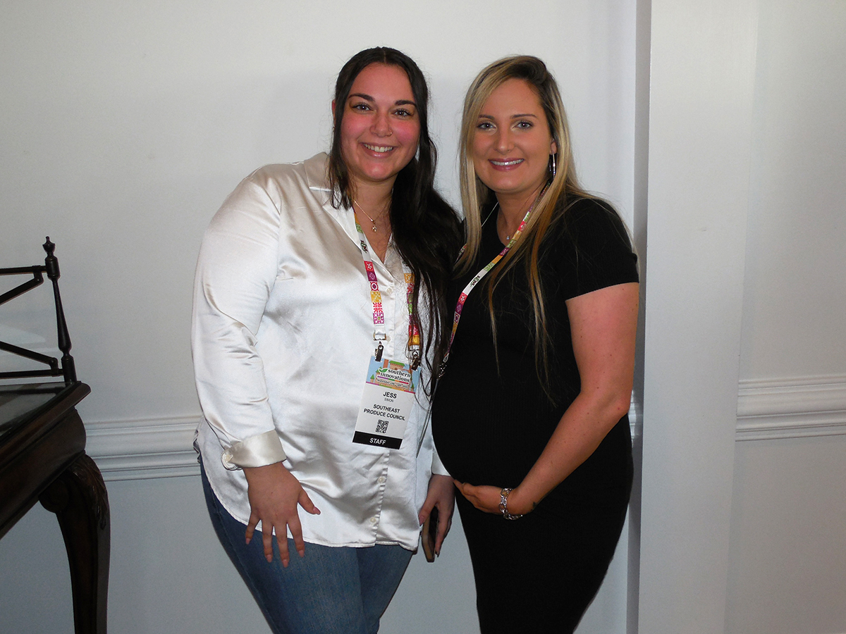Jess Simon and Paige Johnson of the Southeast Produce Council.