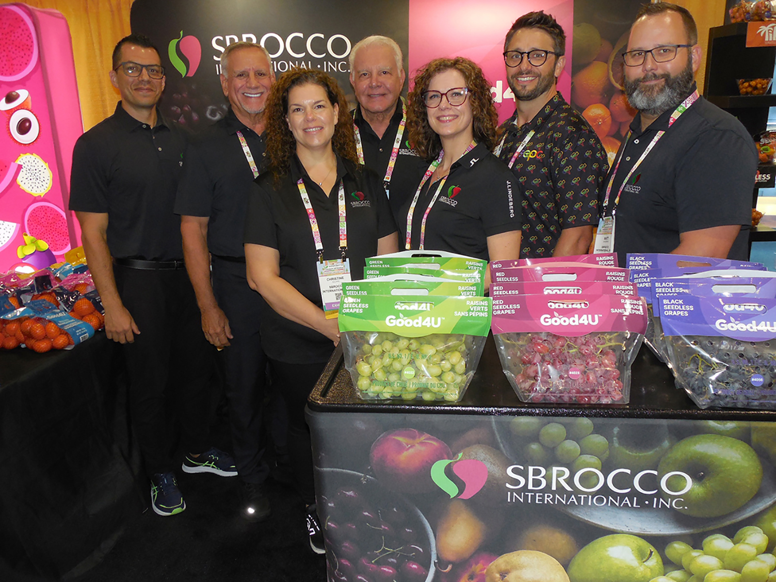 Mark Danza, John Sbrocco, Christine Sillars, Harold Sbrocco, Leahna West, Maclaren Oglesby and Matt Musgrave of Sbrocco International.