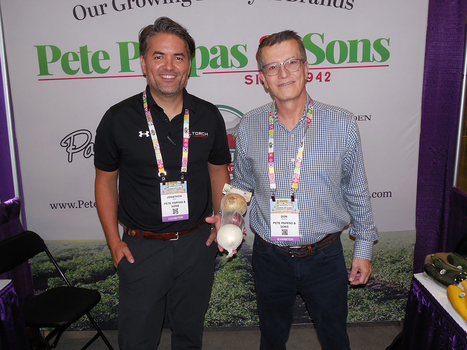 Jonathan Gray and Don Martin of Pete Pappas & Sons.