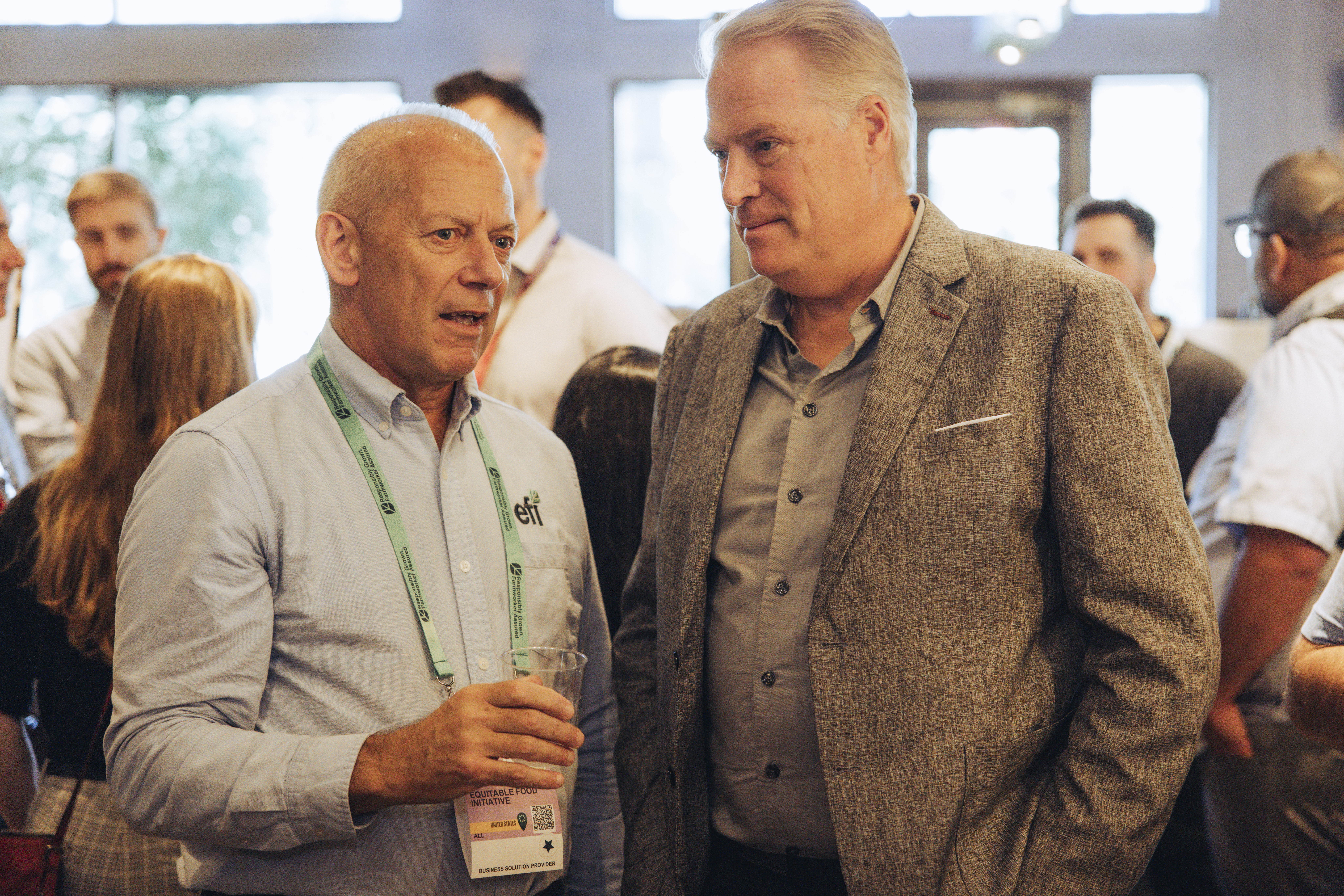 Peter O'Driscoll of EFI and Jeff Madu of Windset Farms.