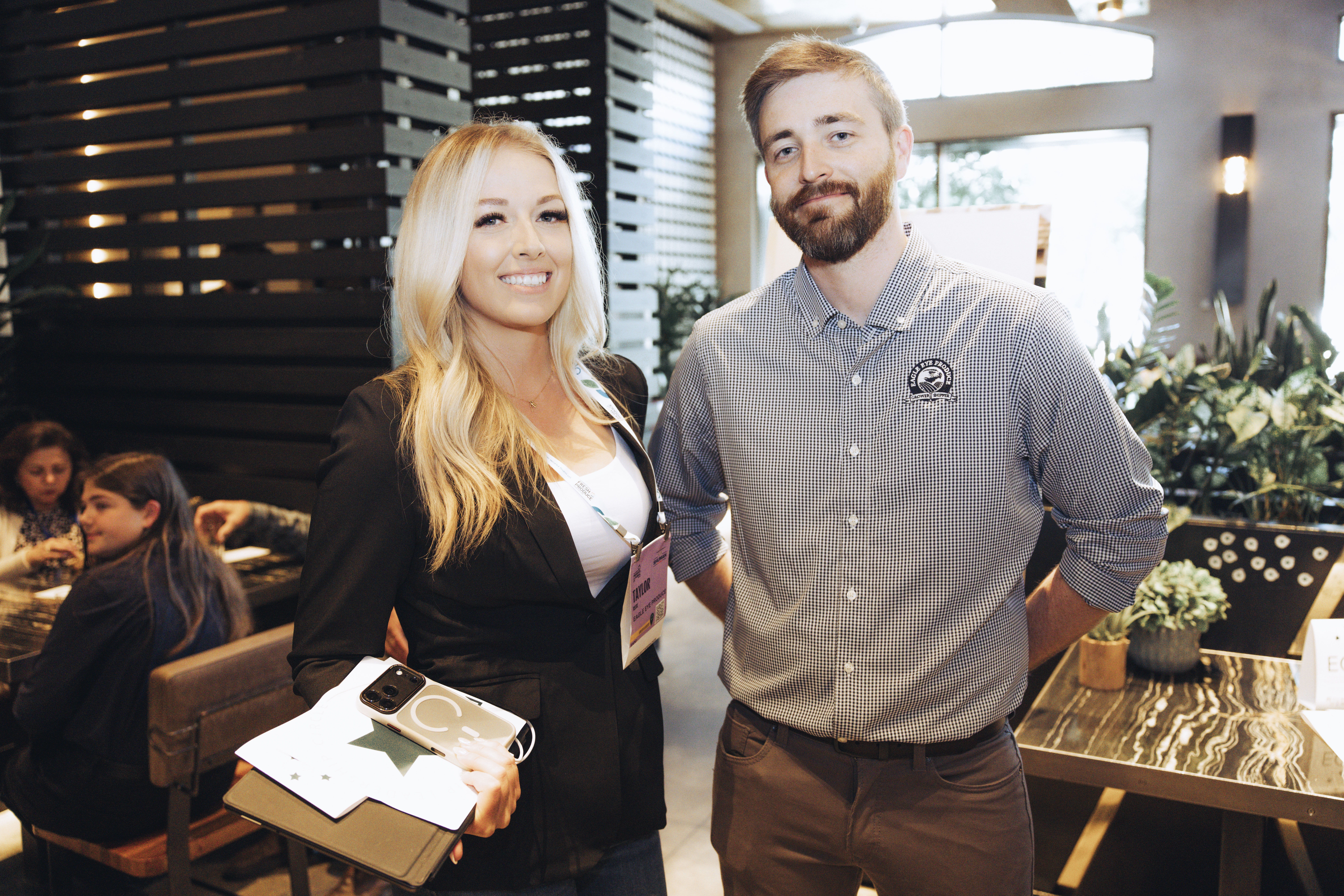 Taylor Reese and Dallin Klinger of Eagle Eye Produce.