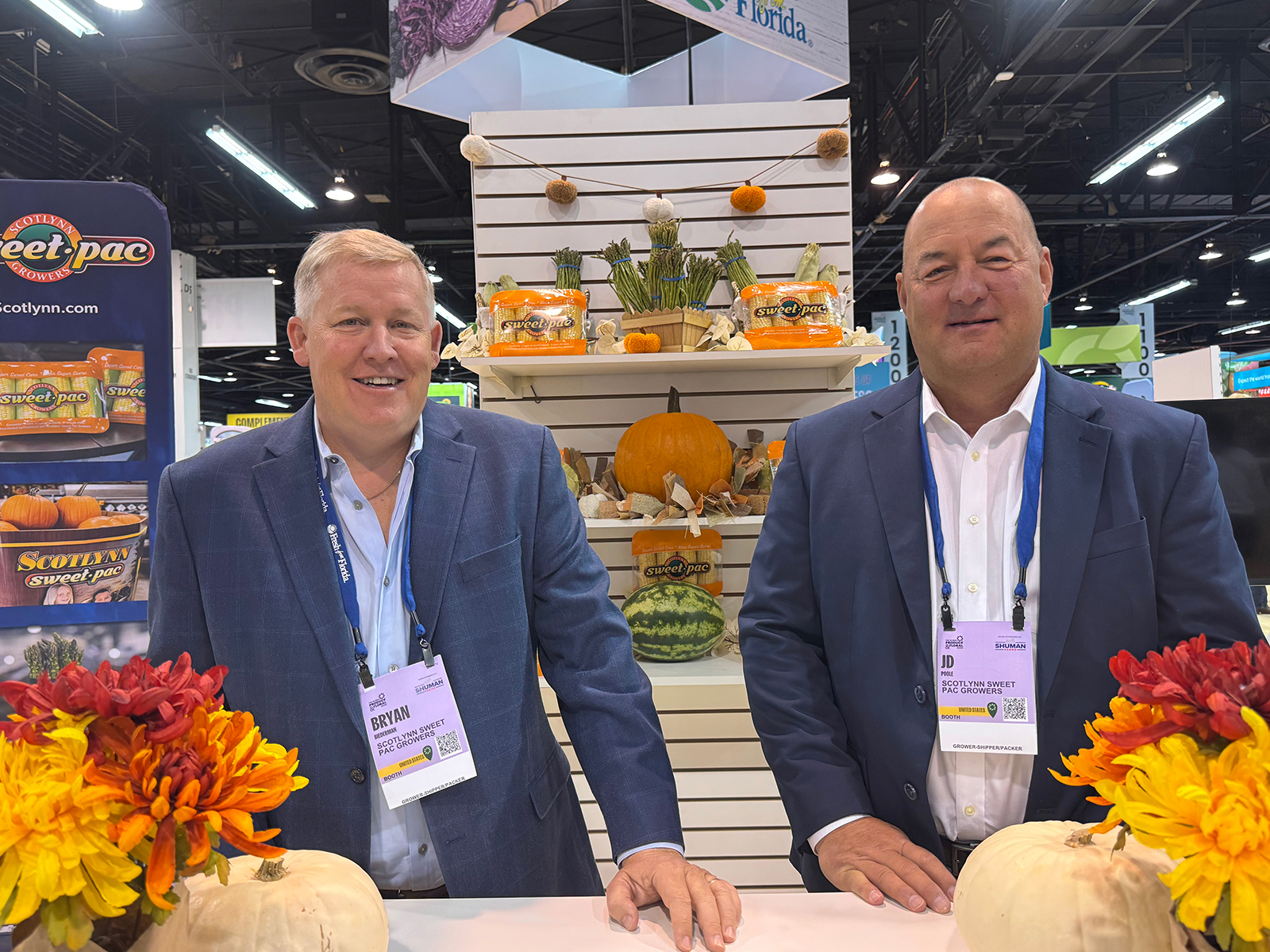 Bryan Biederman and JD Poole of Scotlynn Sweet Pac Growers.