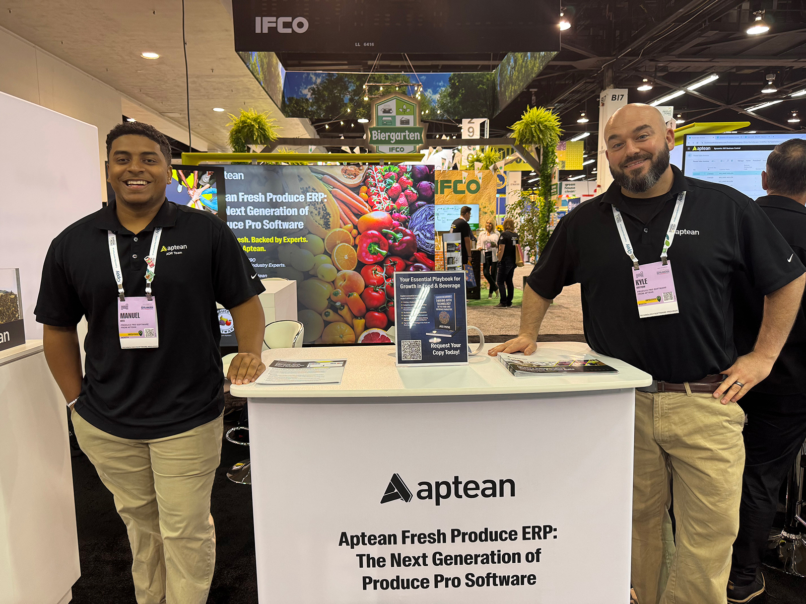 Manuel Ortiz and Kyle Greetham of Produce Pro Software from Aptean.