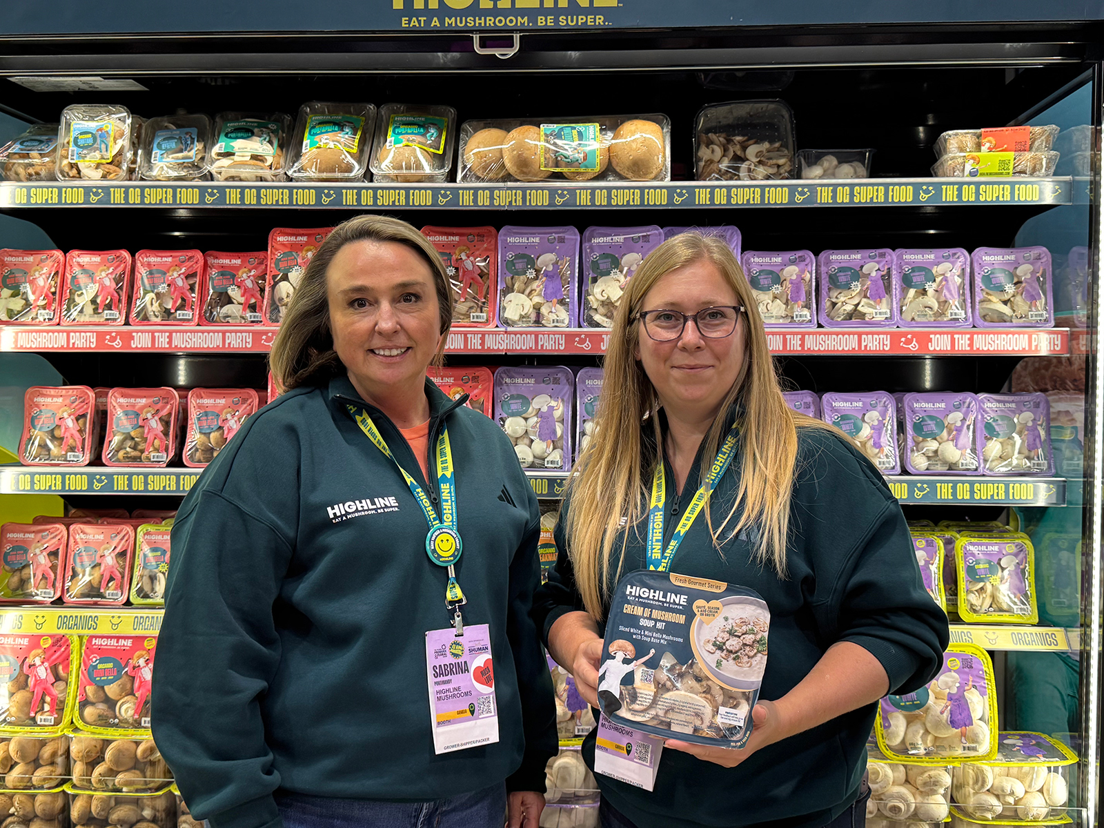 Sabrina Pokomandy and Amanda Sebelle of Highline Mushrooms.