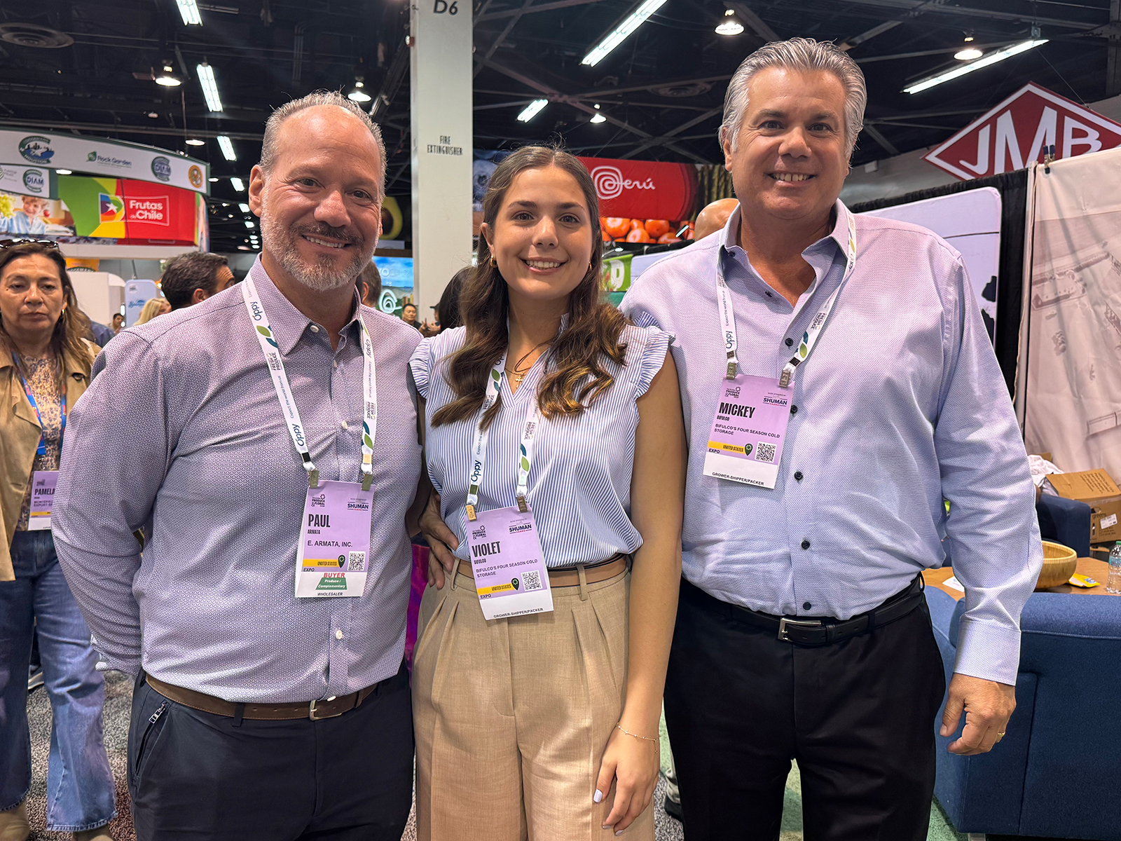 Paul Armata of E.Armata with Violet and Mickey Bifulco of Bifulco’s Four Season Cold Storage.