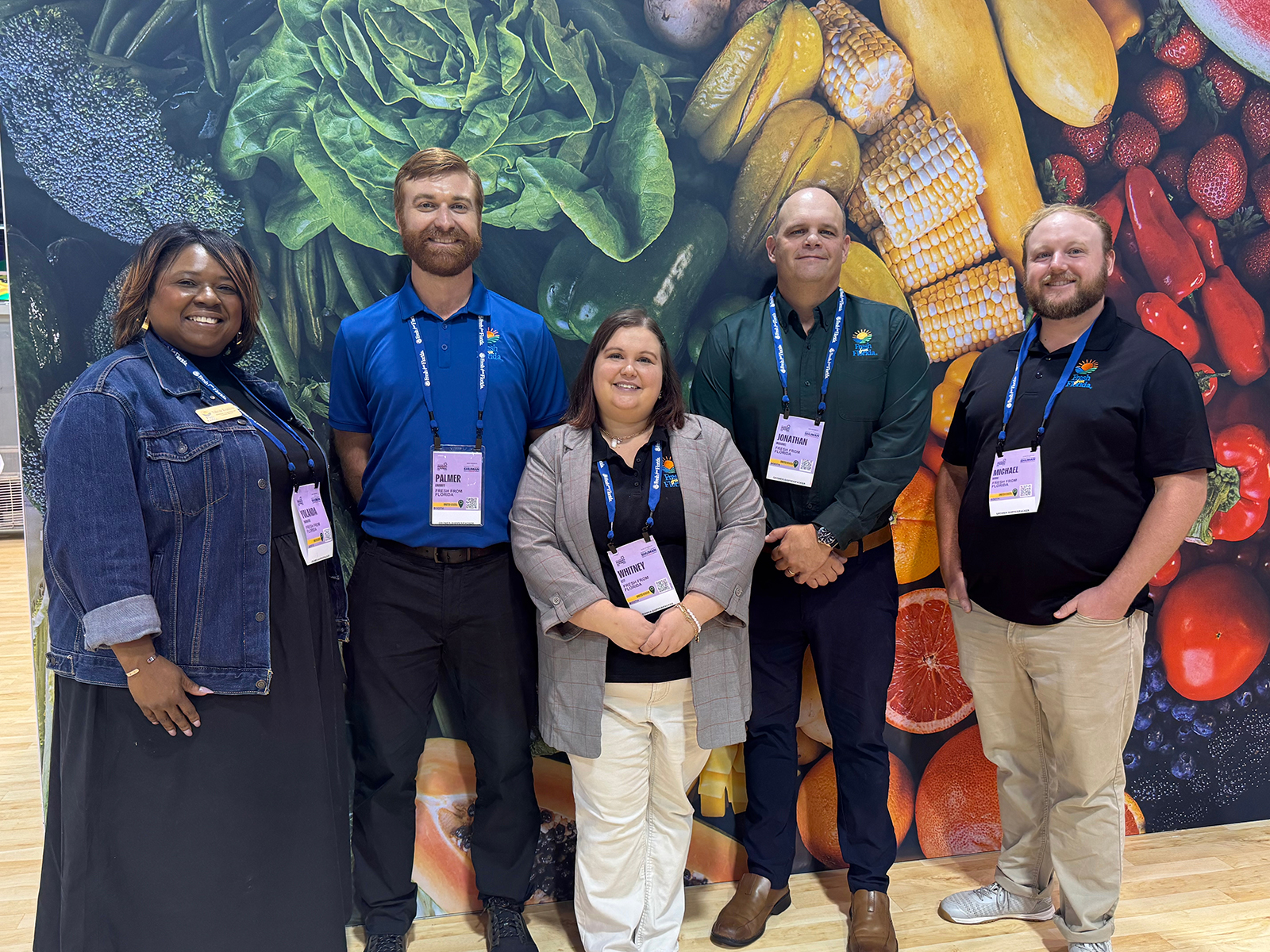 Yolanda Roundtree, Palmer Linscott, Whitney Lett, Jonathan McDaniel and Michael Burke of Fresh From Florida.