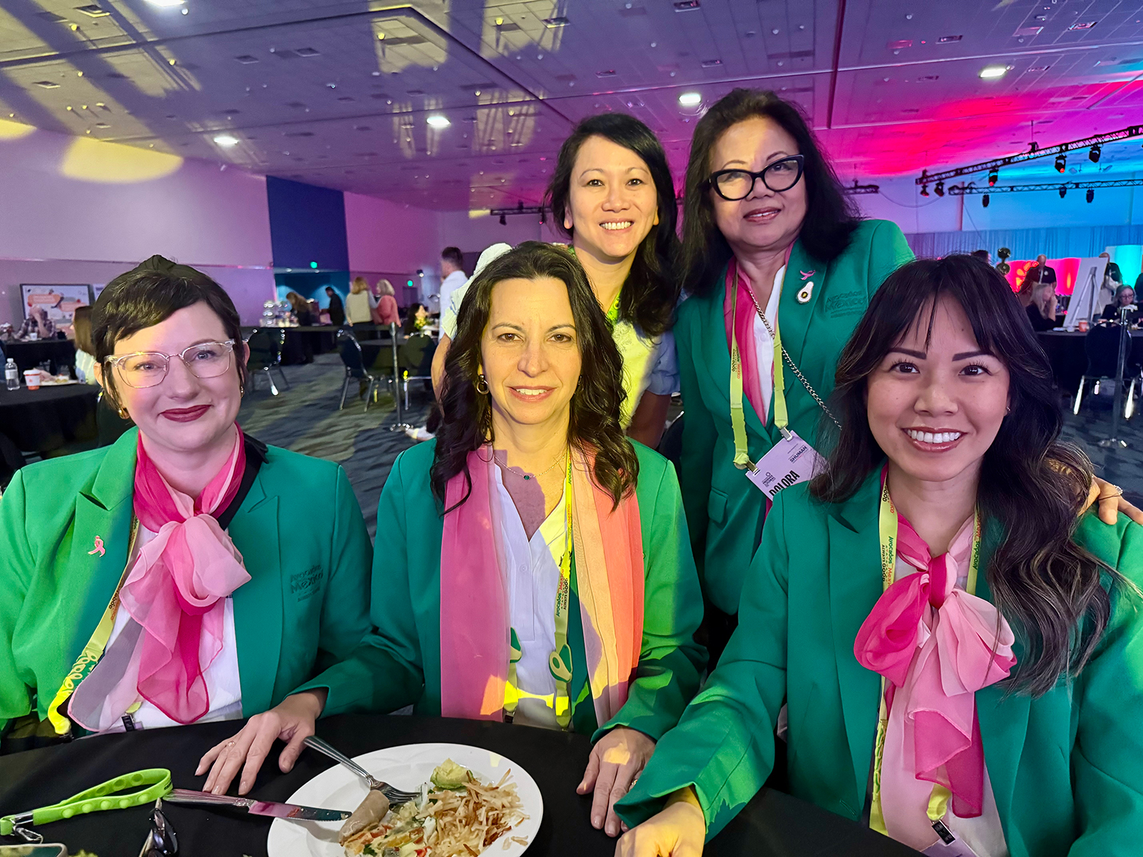 Allison Hamm, Stephanie Bazan and Dianne Le of Avocados From Mexico with Gina Widjaja of Hass Avocado Board and Dolora Sillman of Avocados From Mexico.