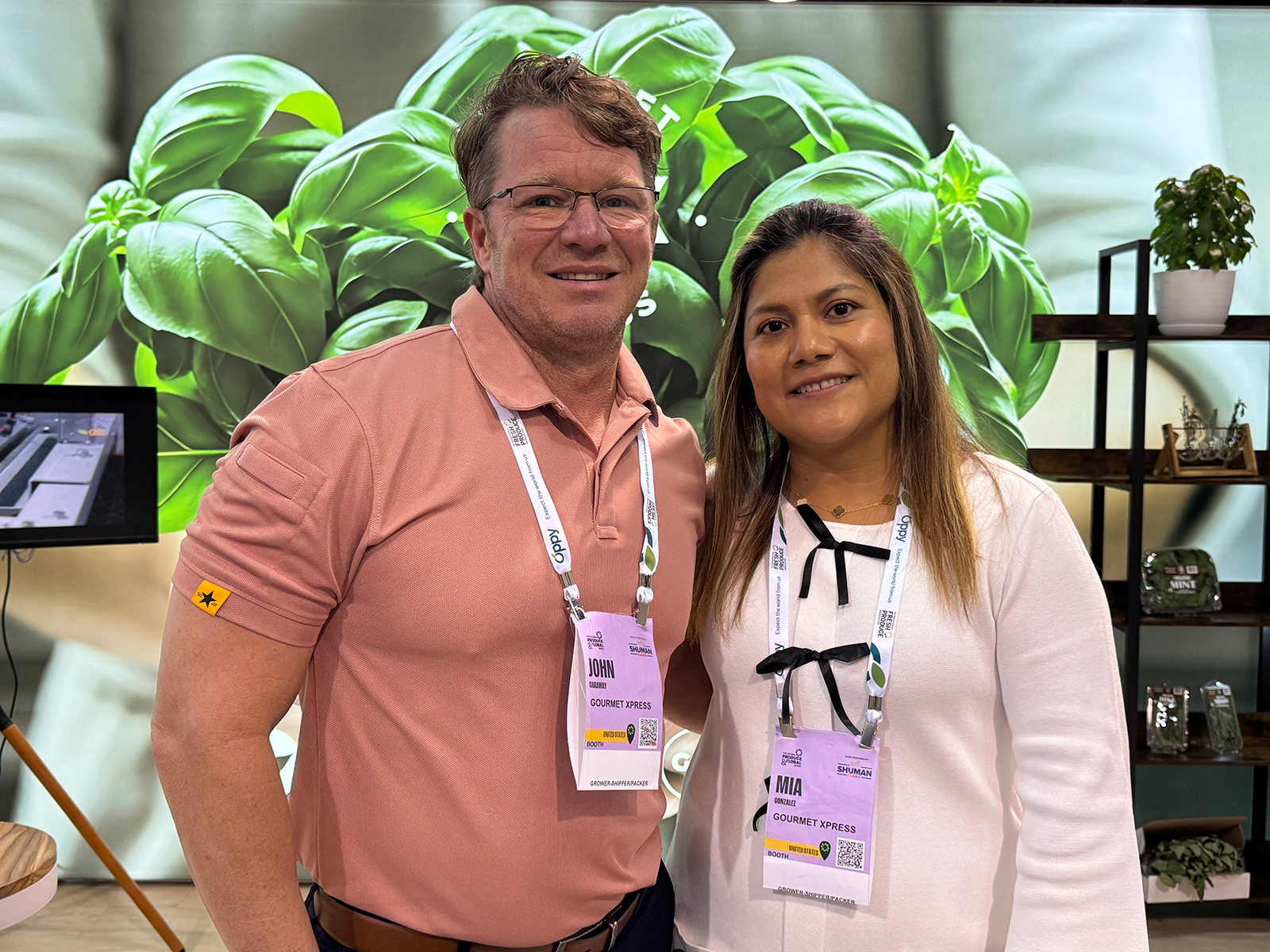 John Caraway and Mia Gonzalez of Gourmet Xpress.