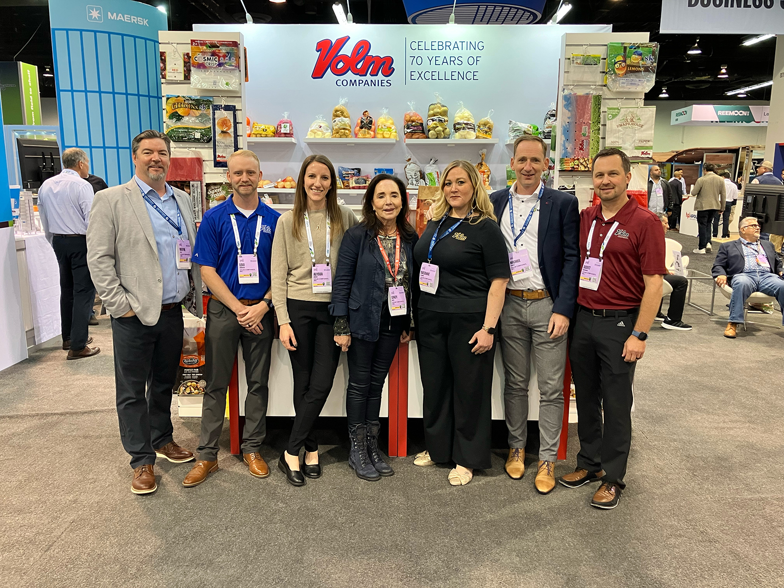 Wayne Decou, Levi Romenesko, Alyssa Muraski, Cindy Hilger, Breanne Steadman, Michiel Eilander and Scott Knapkavage of Volm Cos. Inc. 