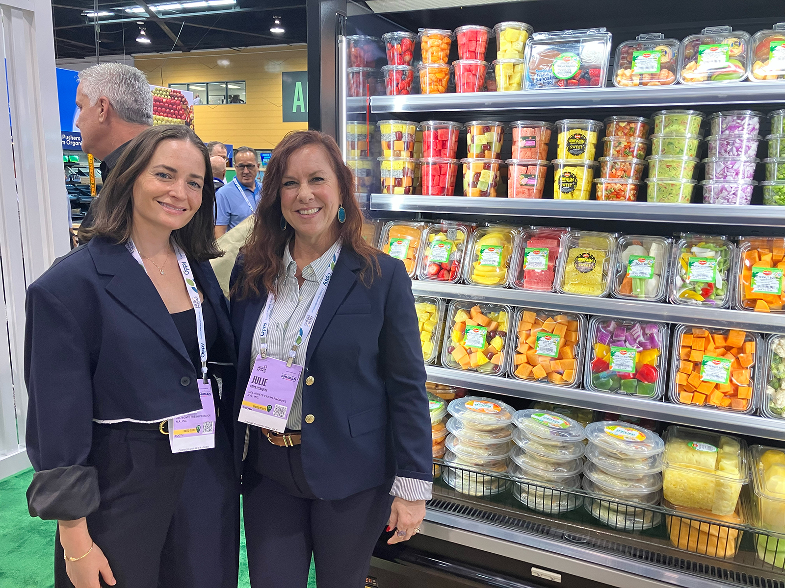 Claudia Pou and Julie Gates Velasquez of Del Monte Fresh Produce. 