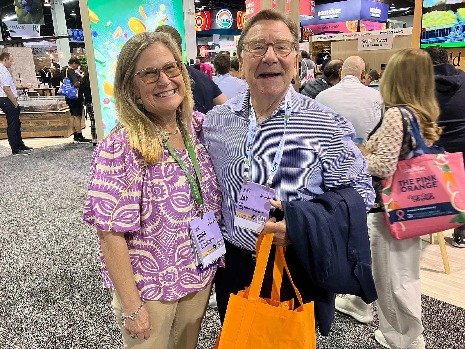 Dana Goodman of Superfresh Growers and Jay Pack. 