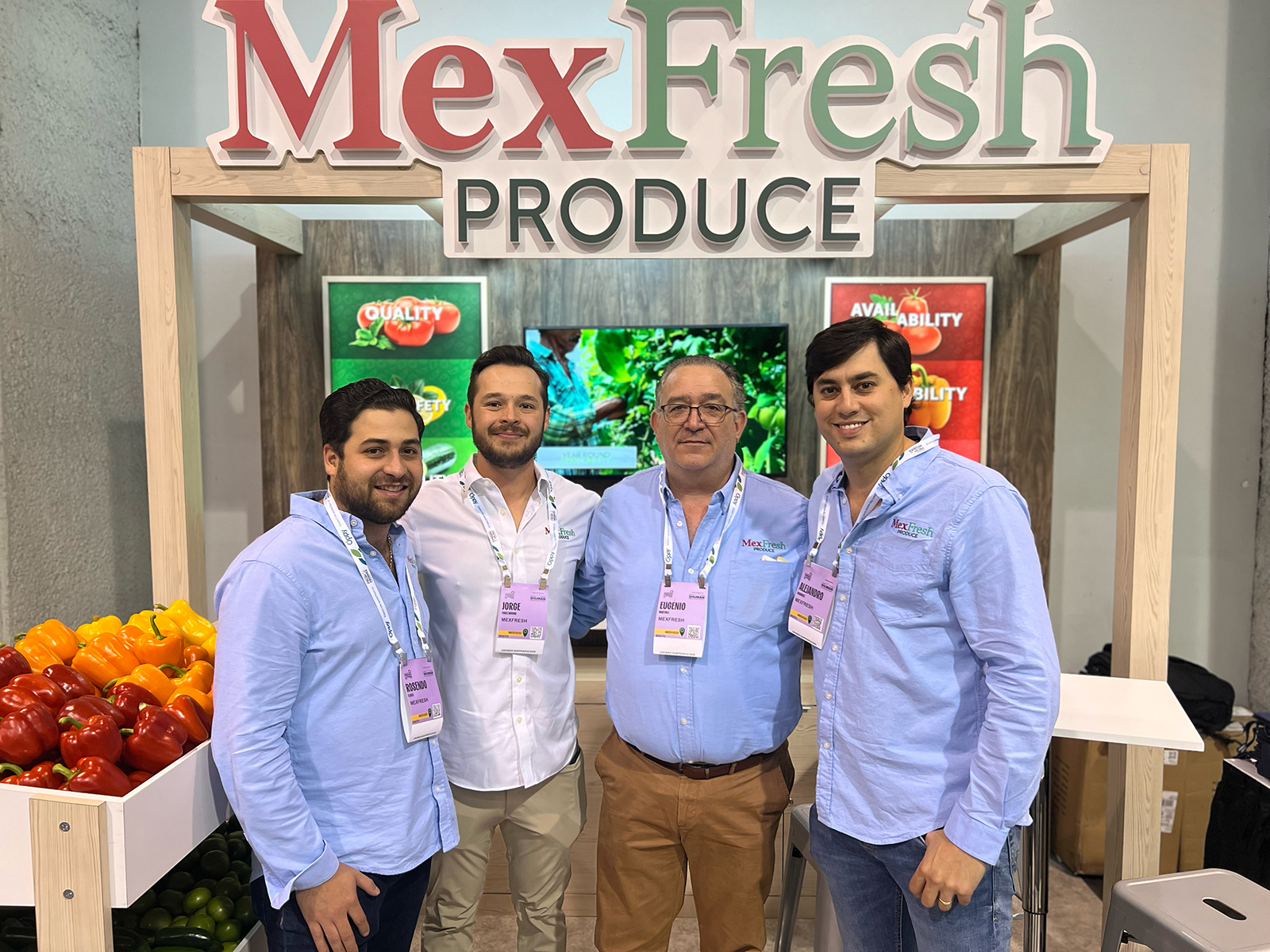 Rosendo Flores, Jorge Yanez Nidome, Eugenio Martinez and Alejandro Rodriguez of MexFresh Produce.