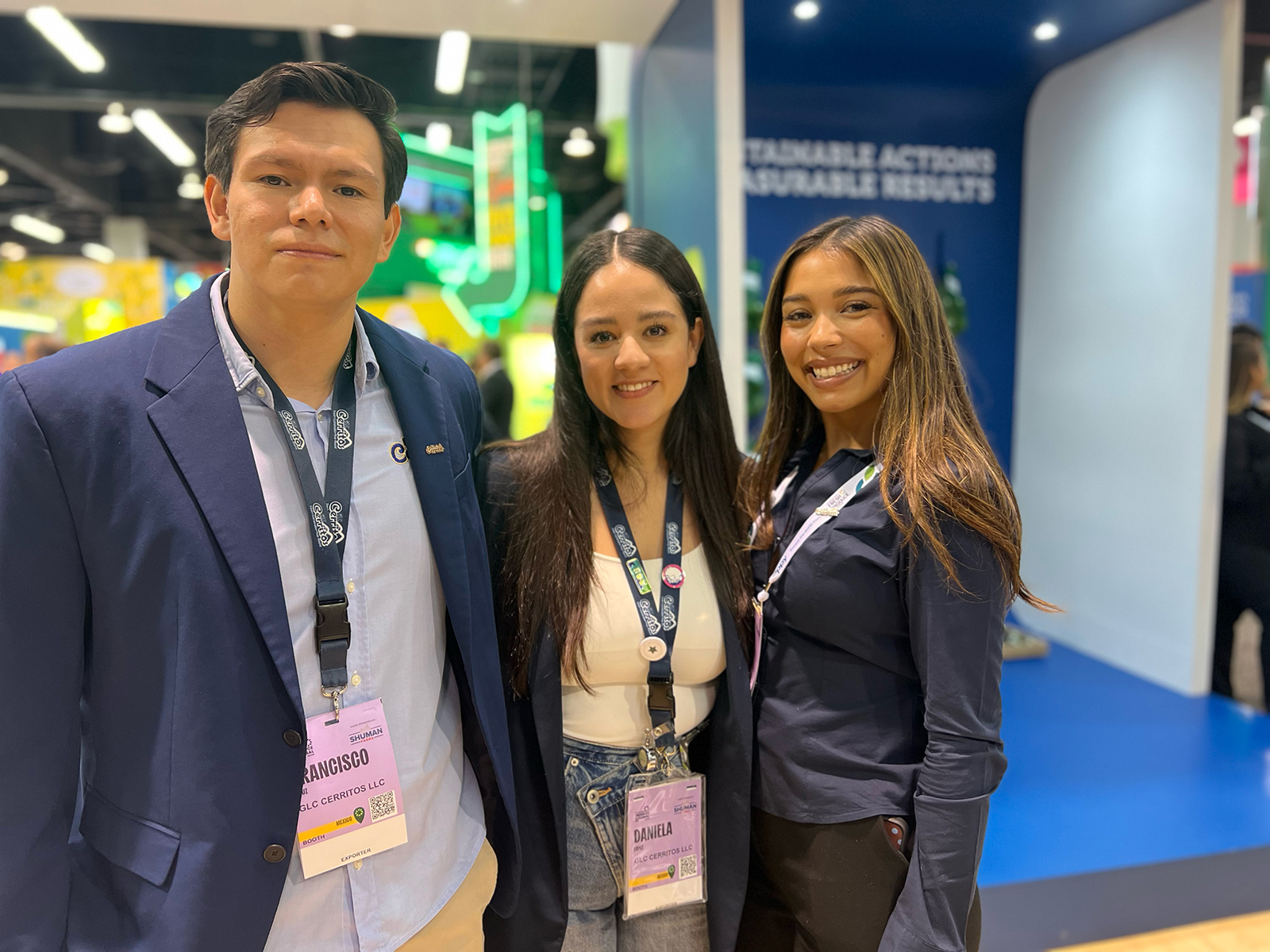 At the GLC Cerritos booth were Francisco Cruz, Daniela Lopez and Sophia Cavaletto.