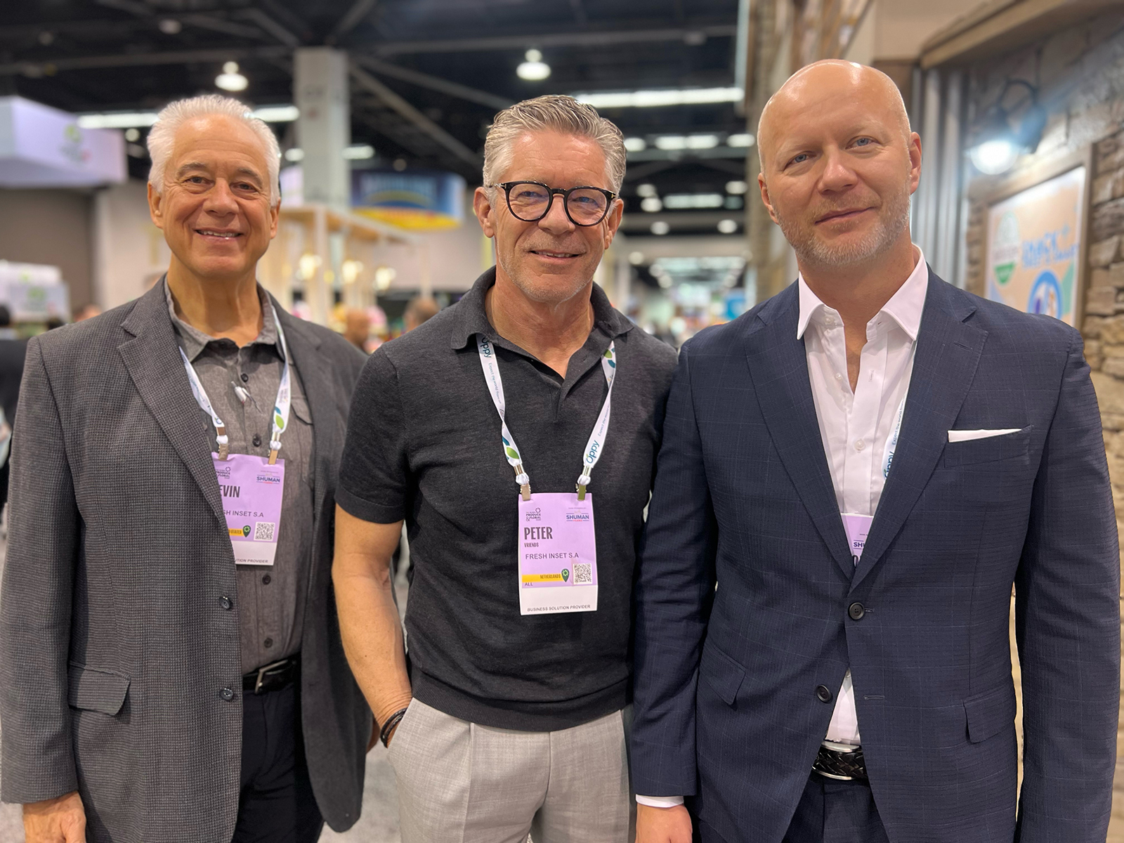 Representing Fresh Inset at the IFPA Global Show were Kevin Frye, Peter Vriends and Kris Czaplicki.