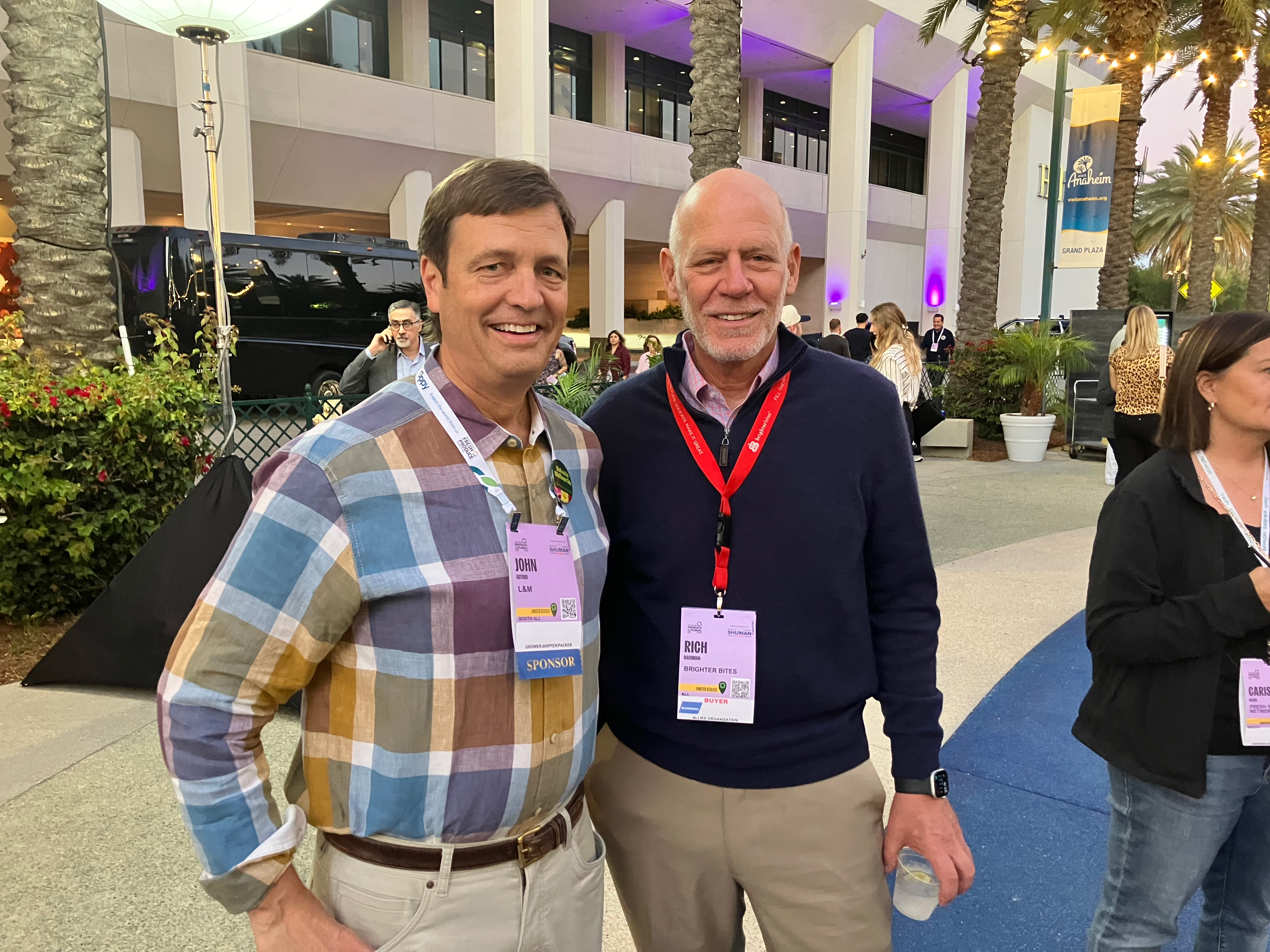 John Oxford of L&M and Rich Dachman of Brighter Bites.