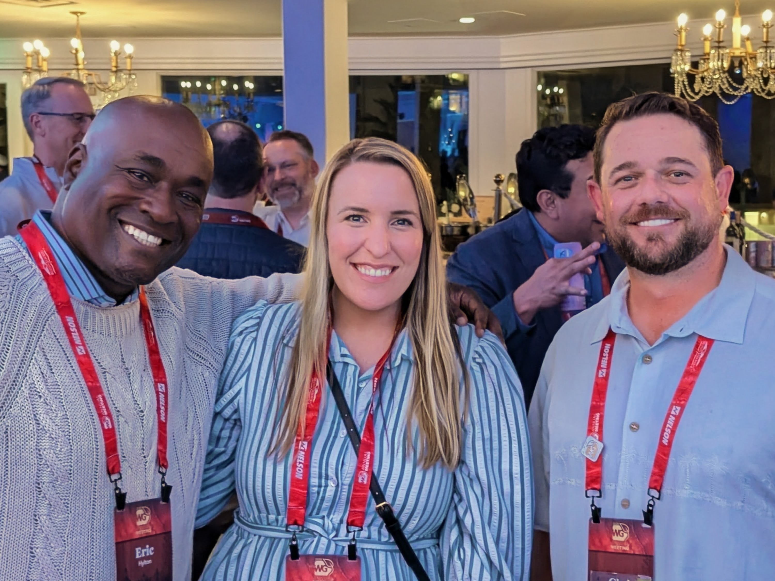 Eric Hylton and Lauren Morris of alliantgroup with Chris Lauritzen of Niqo Robotics.