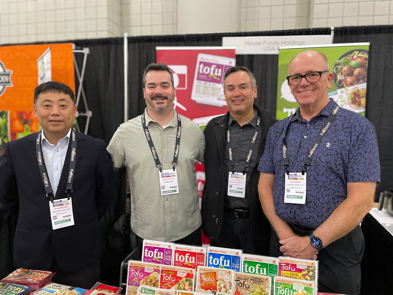 Tetsufumi Koda, Geoffrey Gero, Paul Eastman and Joe Kaszuba of House Foods.
