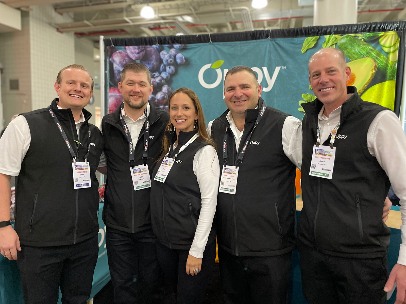 Jim Leach, Stephen Sanders, Krystal McCusker, Nicholas Fisfis and Eric Ziegenfuss of Oppy. 