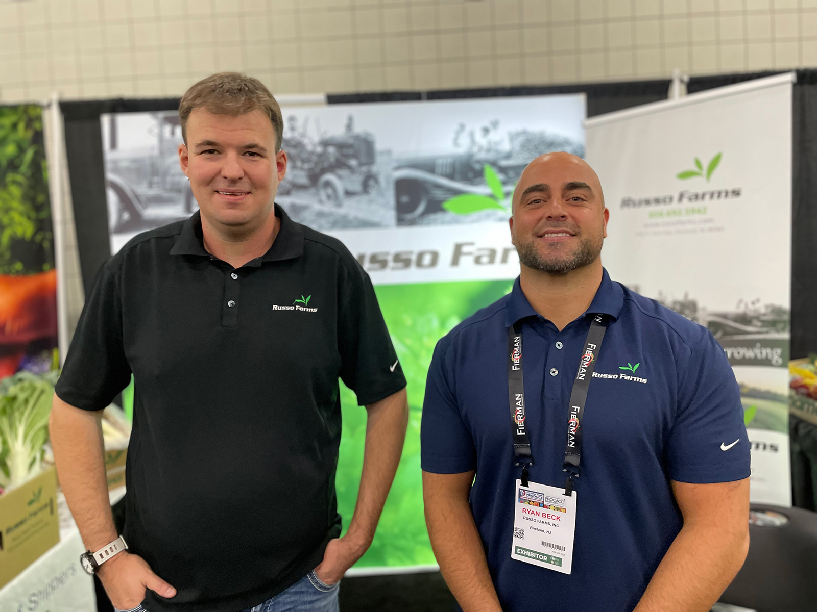 Thomas Russo and Ryan Beck of Russo Farms. 